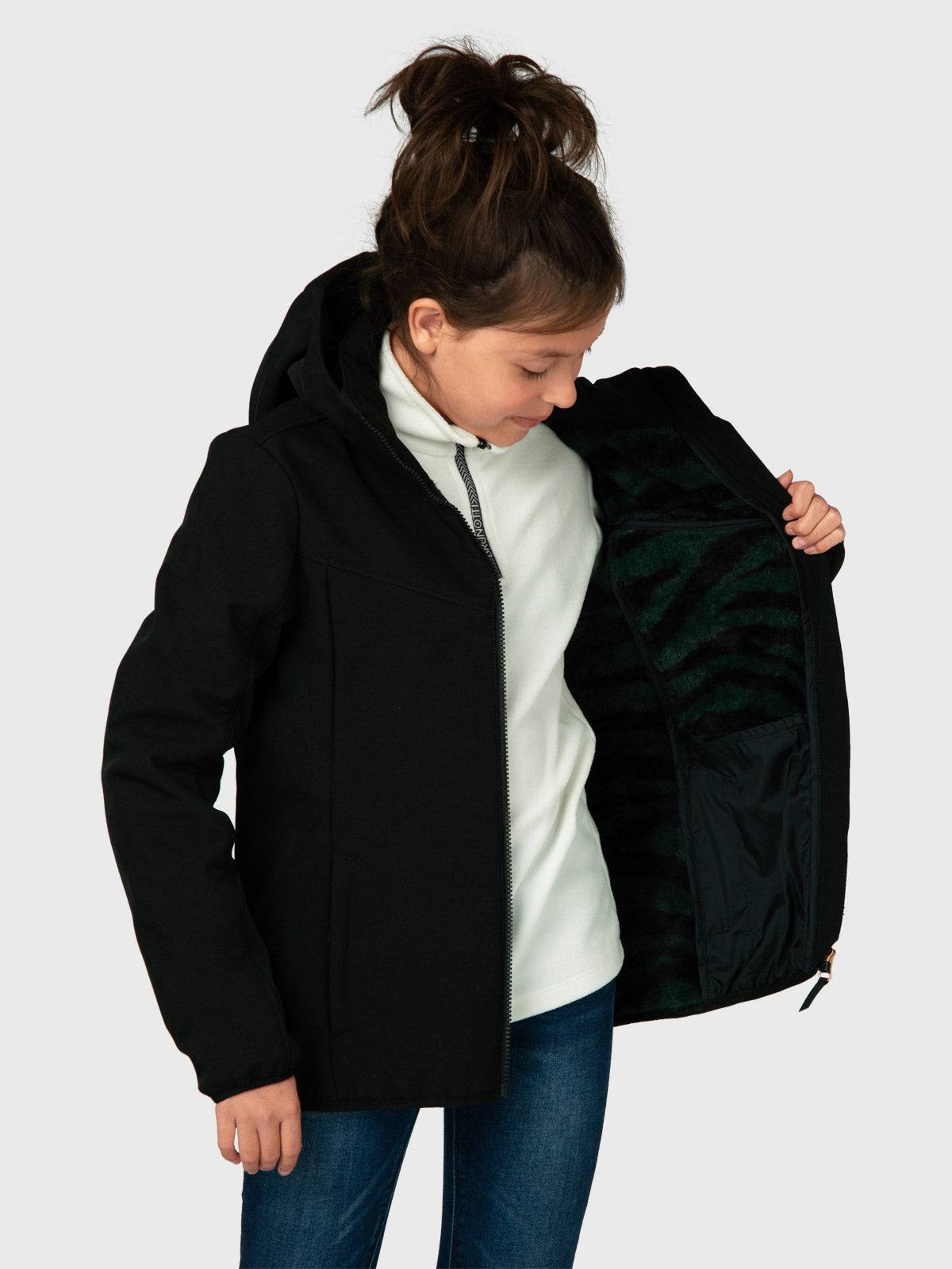 Apexia Meisjes Softshell Jacket | Black