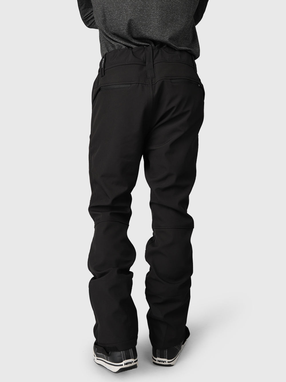 HuygensN Men Softshell Snow Pants Black