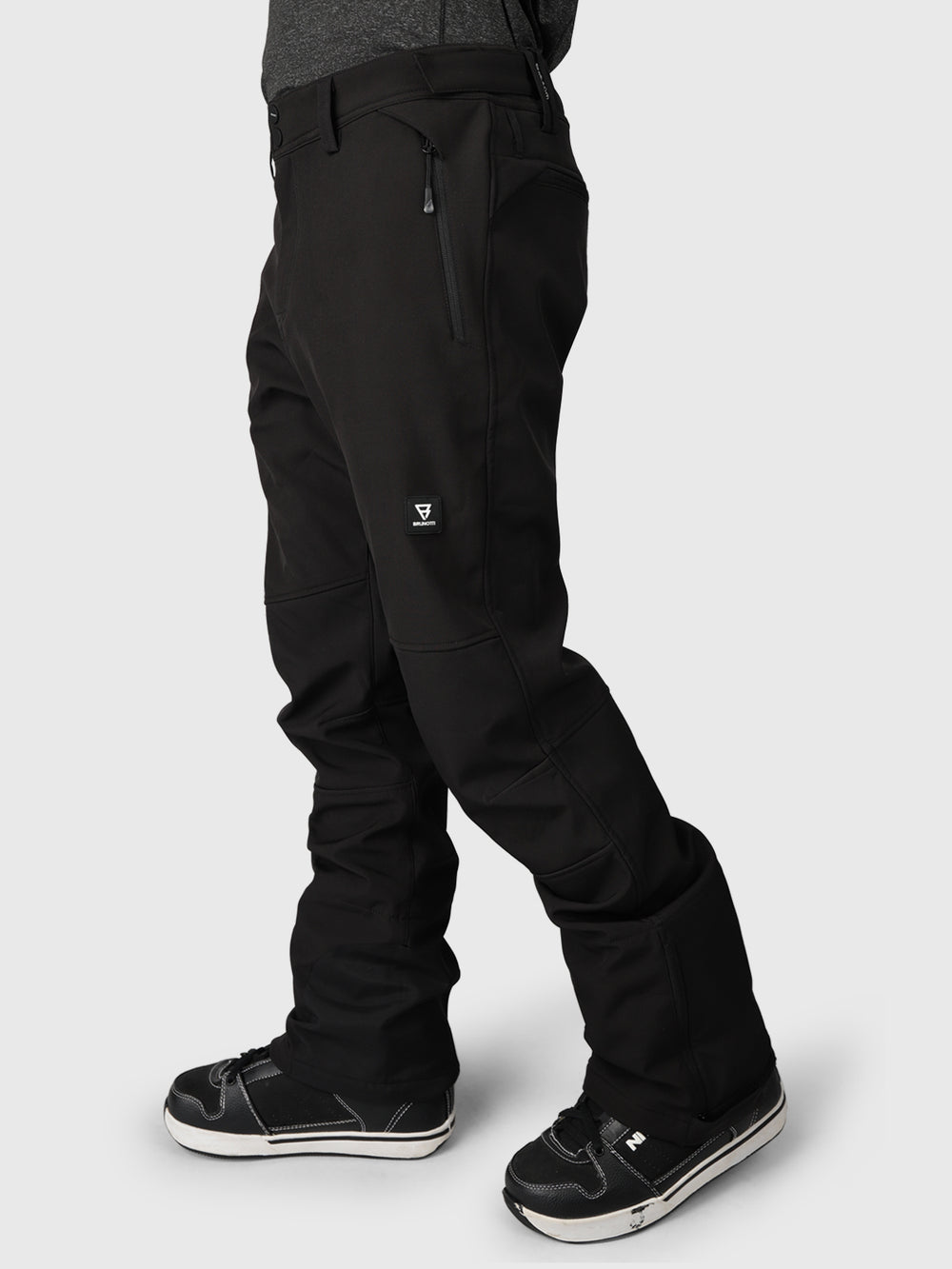 HuygensN Men Softshell Snow Pants Black