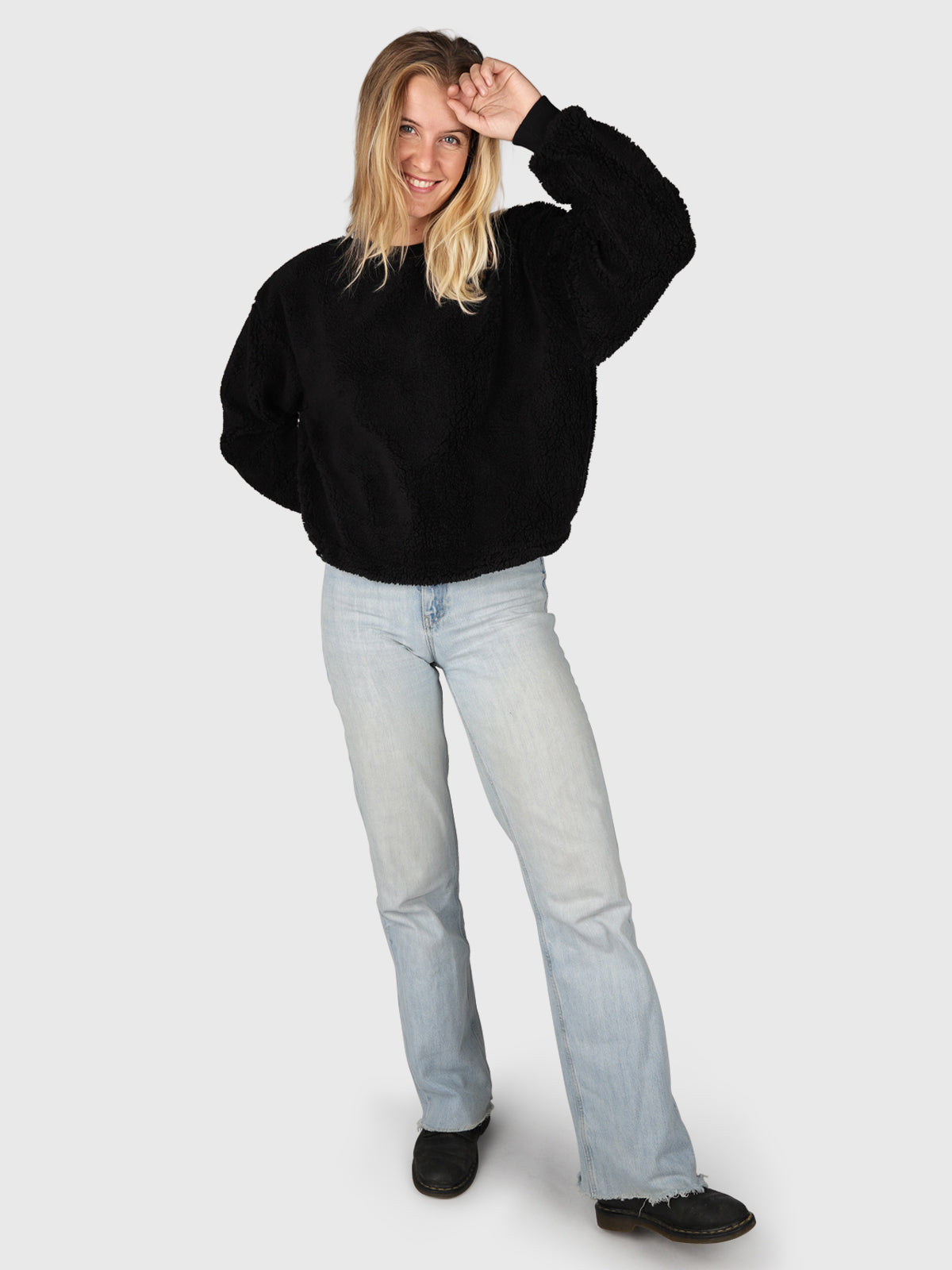 Jiminy Dames Teddy Sweater | Zwart