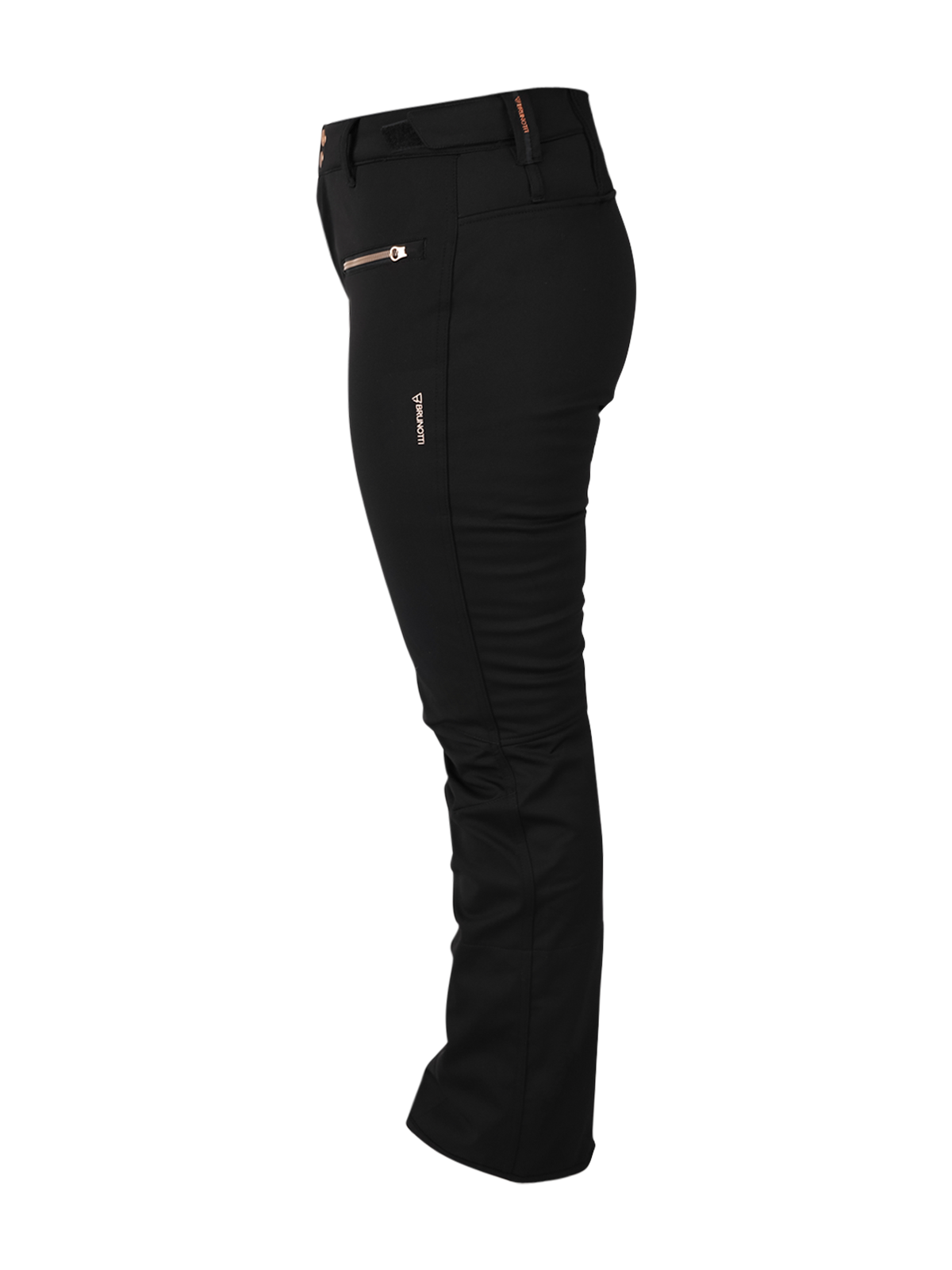 Coldlake-Curvy Women Softshell Snow Pants | Black