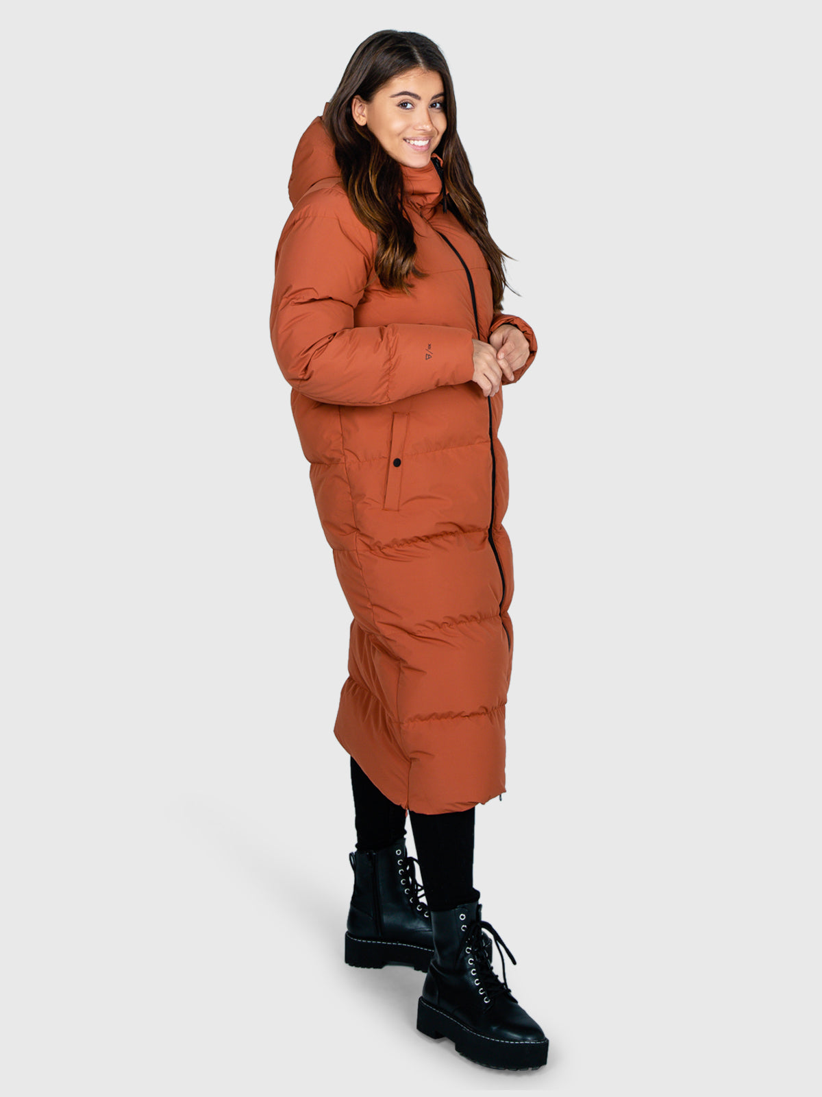 Bigsur Women Long Puffer Coat | Brown