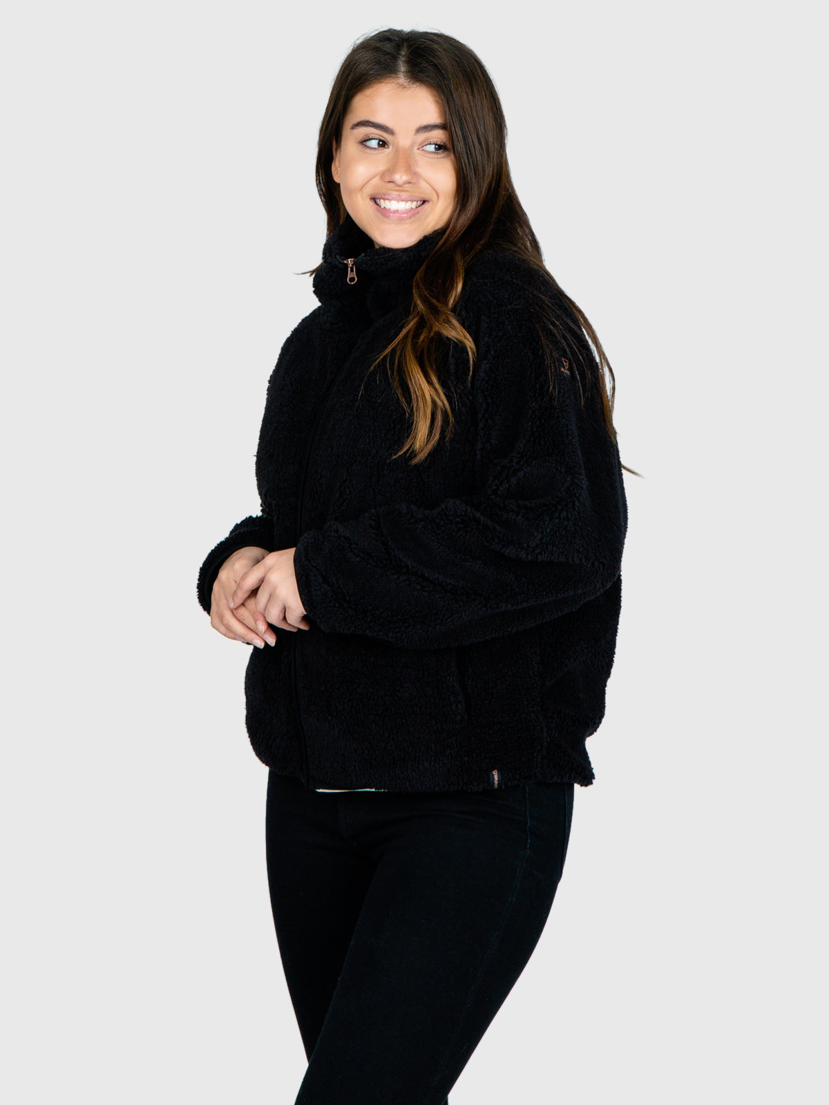 Huntress Women Fleece Jacket | Schwarz