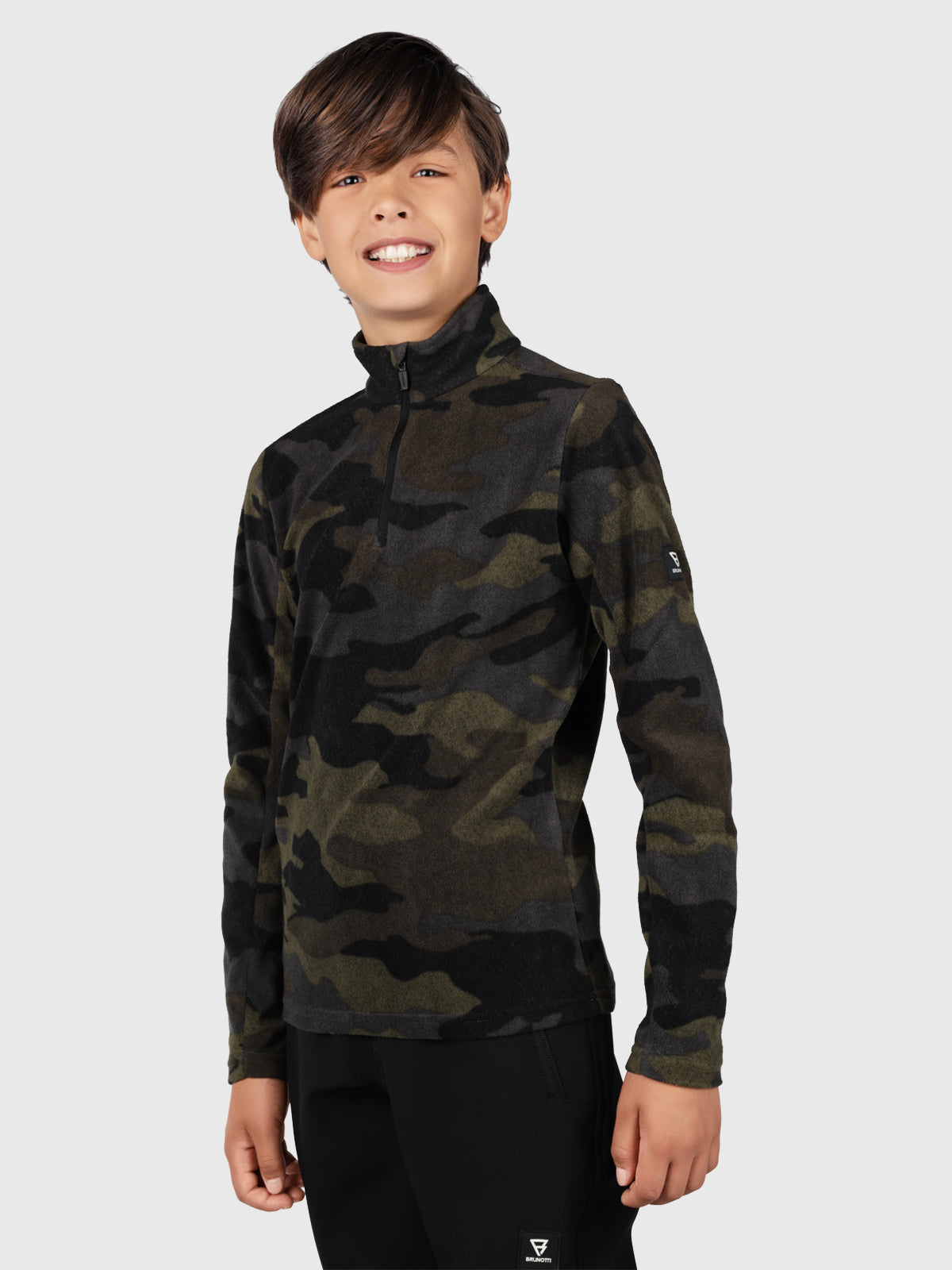 Moky Jongens Fleece | Camouflage Groen