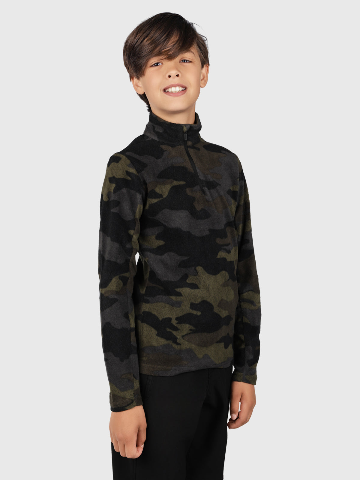 Moky Jongens Fleece | Camouflage Groen