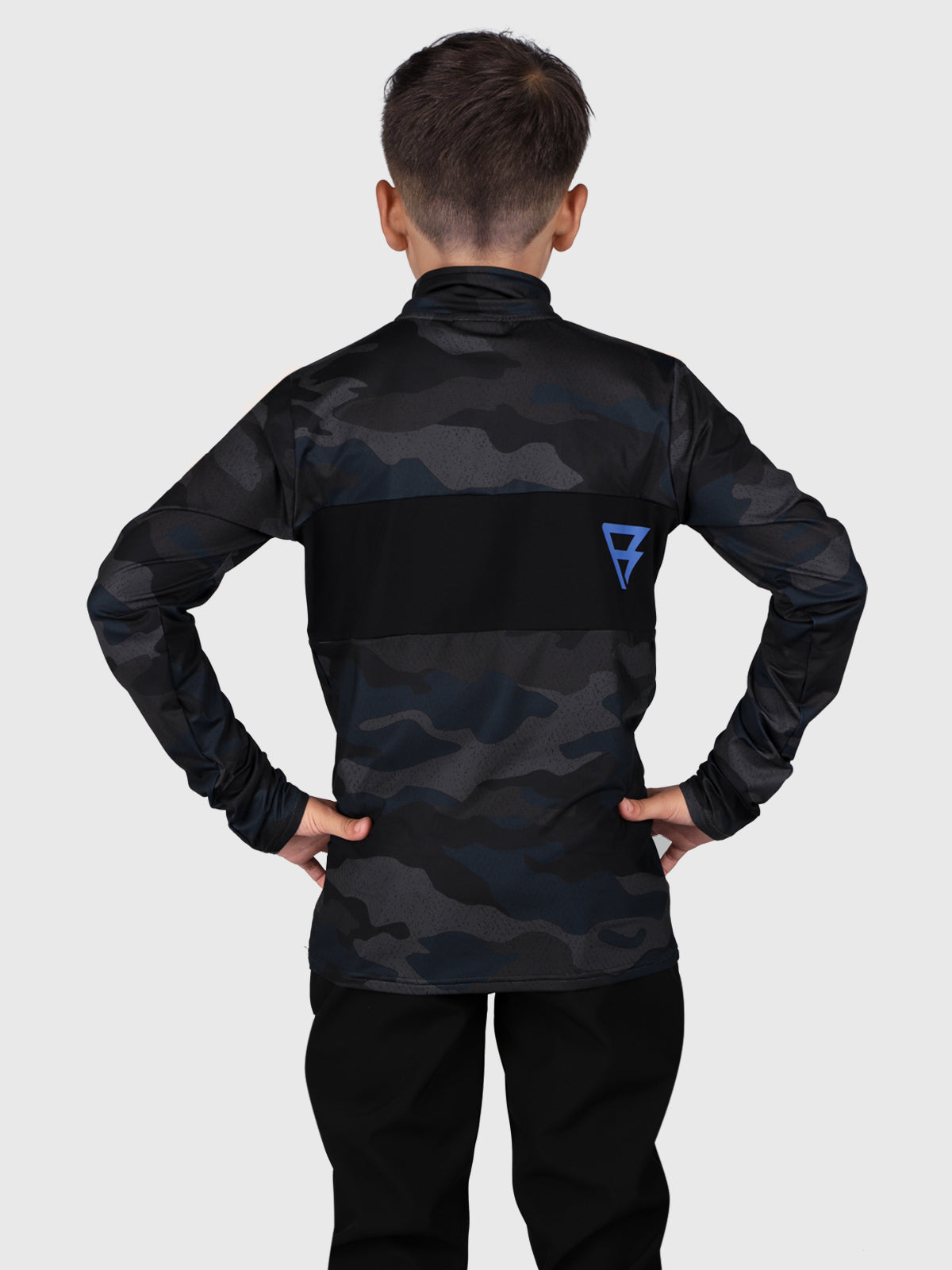 Franksy Jongens Fleece | Camouflage Grijs