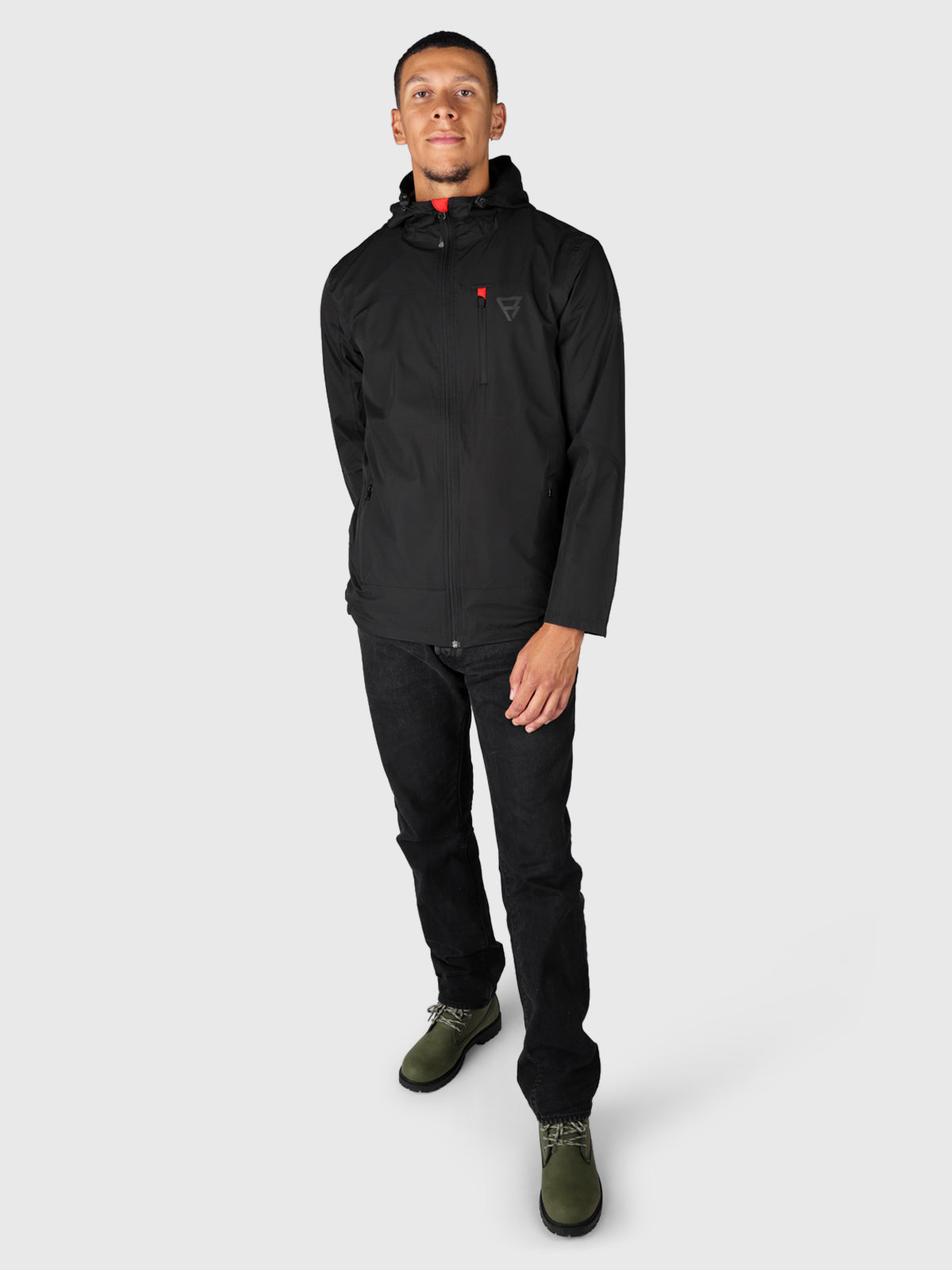 Weylin-N Men Rain Jacket | Black