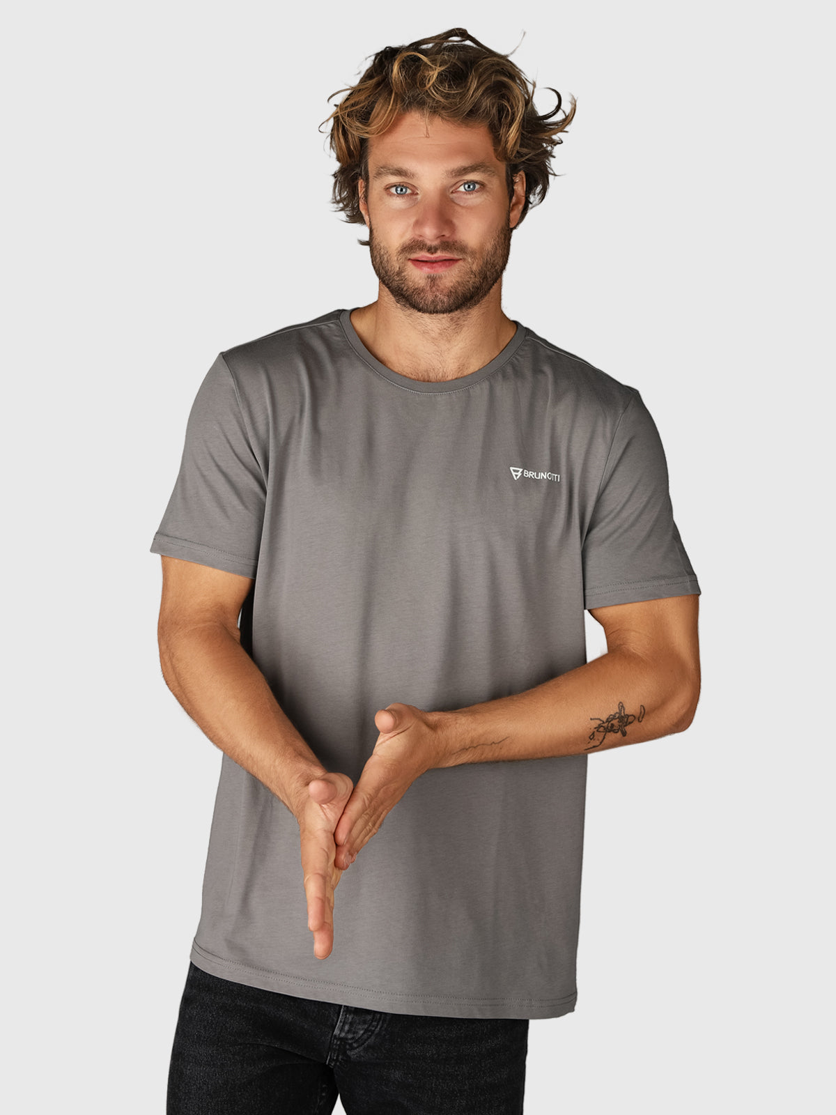 Milon-Back-R Men T-shirt | Grey