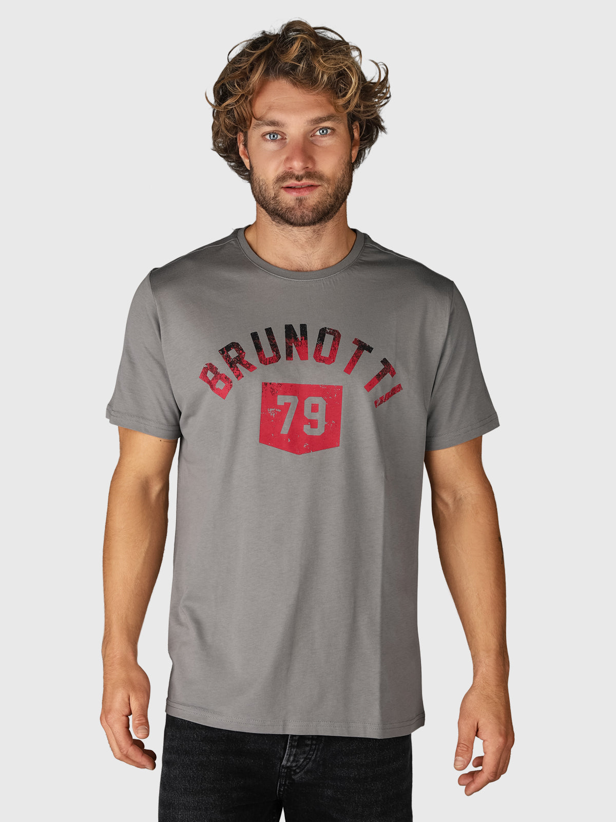 Milon-Logo-R Heren T-shirt | Grijs