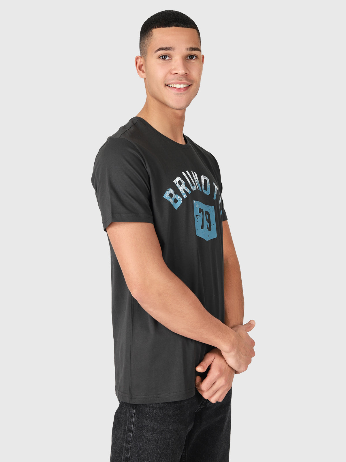 Milon-Logo-R Heren T-shirt | Zwart