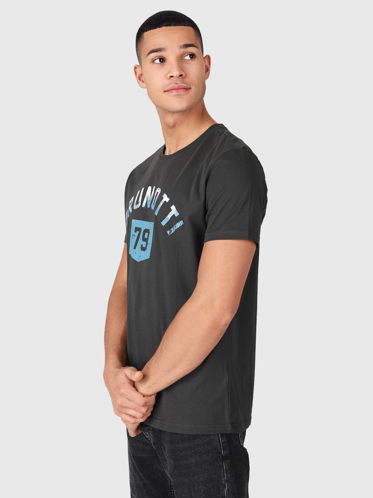 Milon-Logo-R Heren T-shirt | Zwart