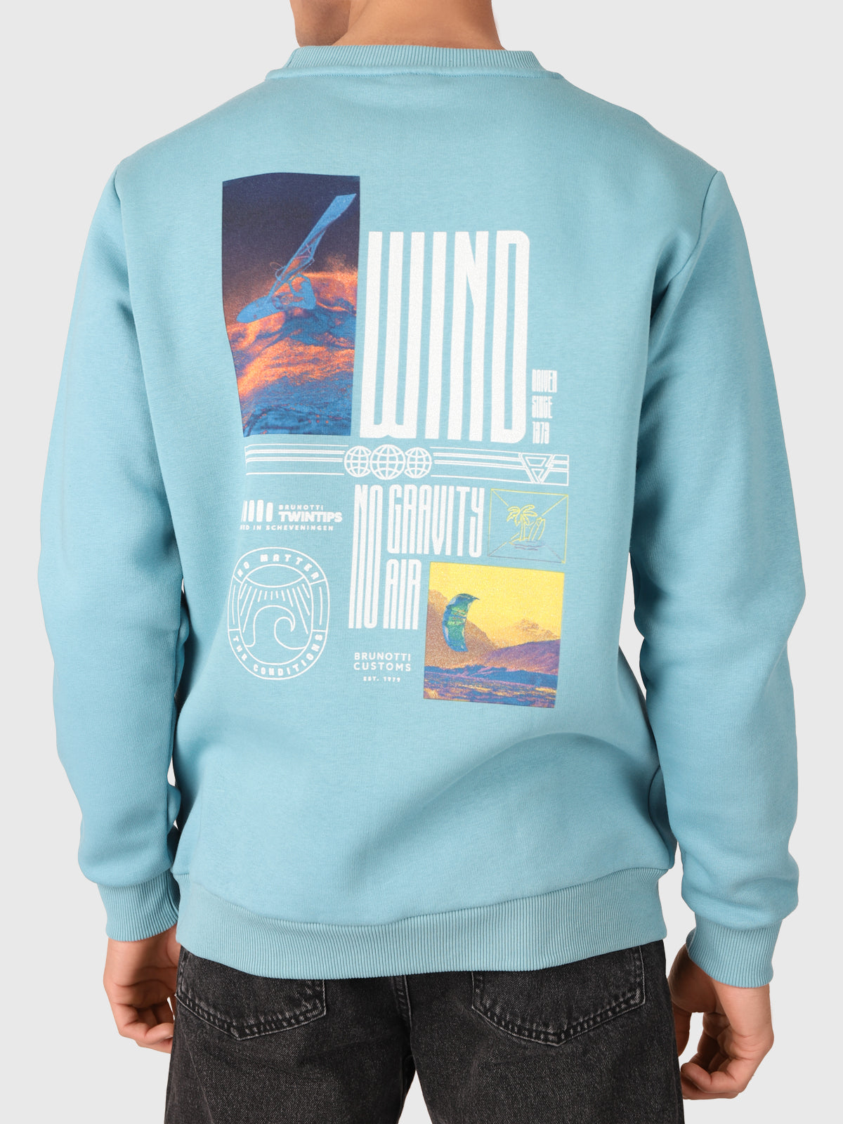 Natch-R Herren Sweatshirt | Blau
