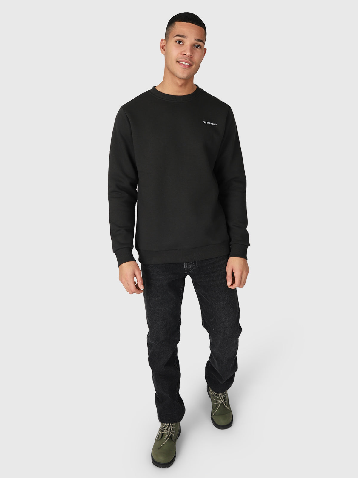 Natch-R Herren Sweatshirt | Schwarz