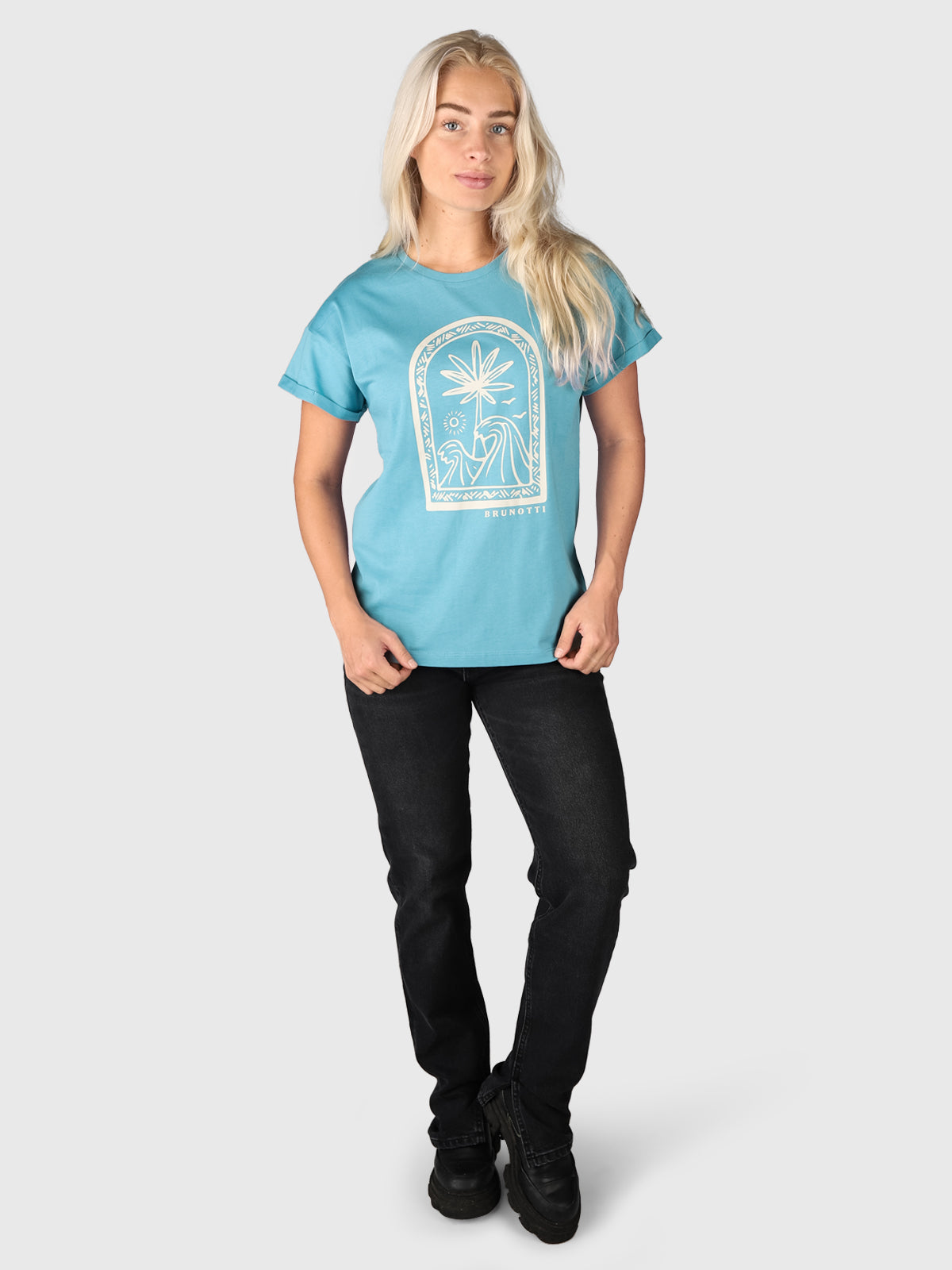 Samaya-R Damen T-shirt | Blau