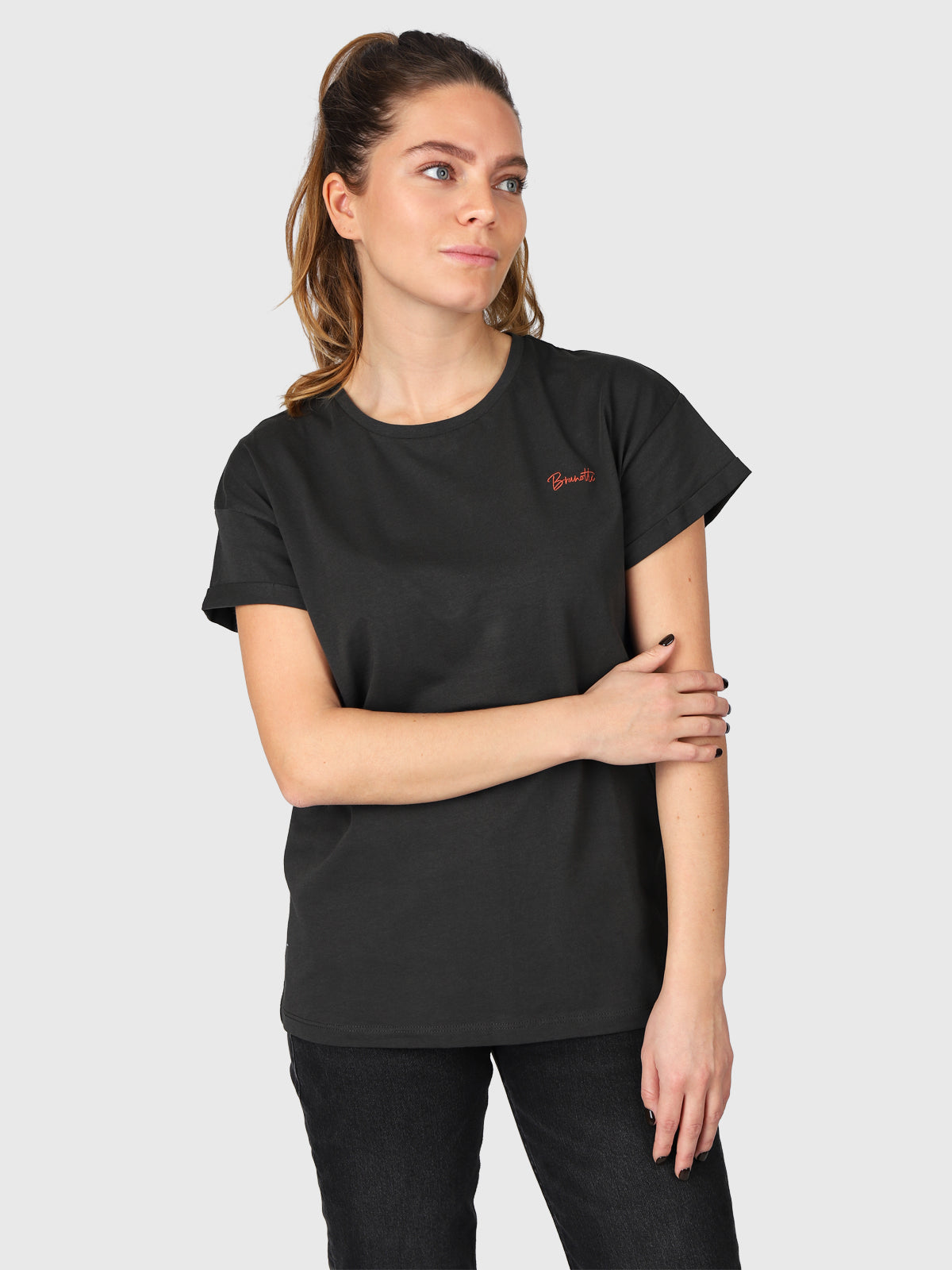 Samillia-R Dames T-shirt | Zwart