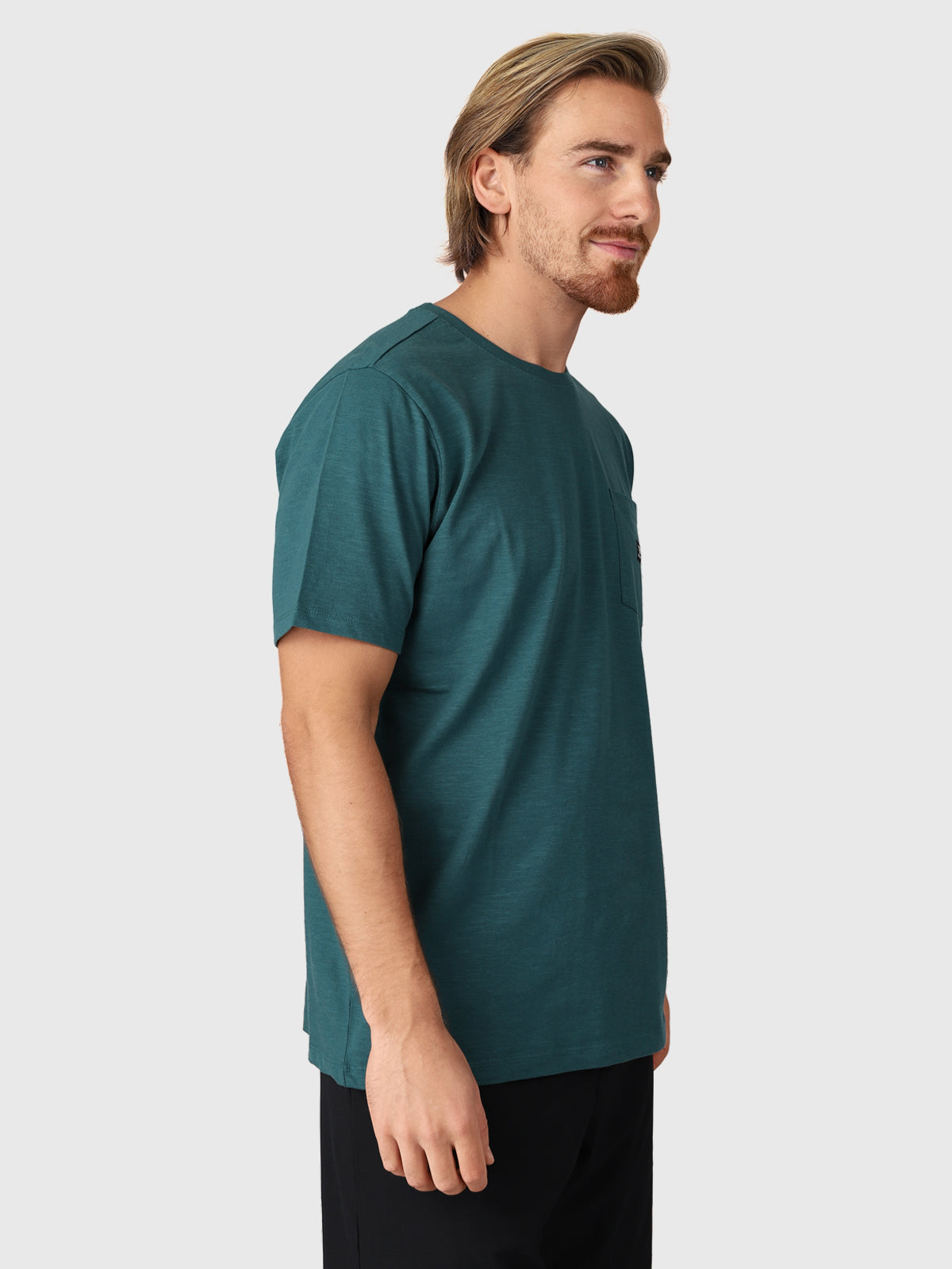 Axle-Slub Men T-Shirt | Green