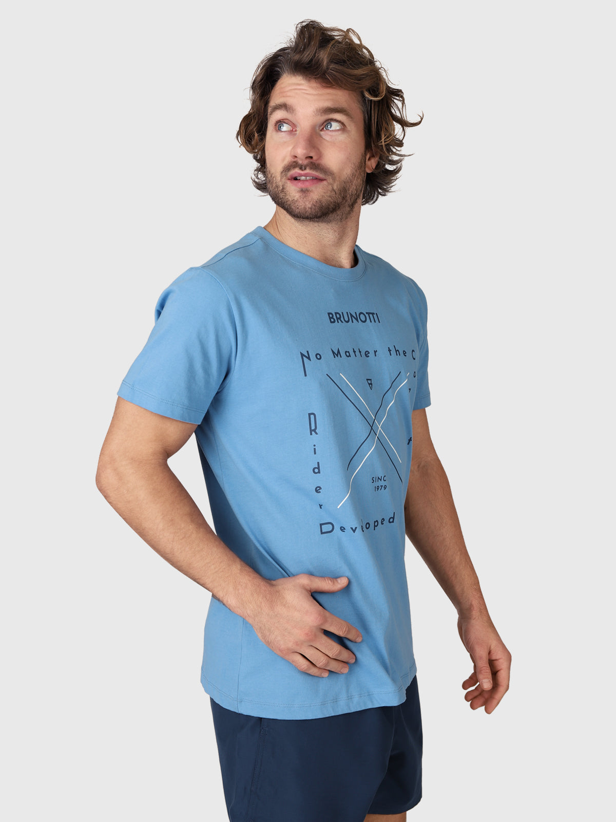 Jahn-Logotypo Herren T-Shirt | Blau