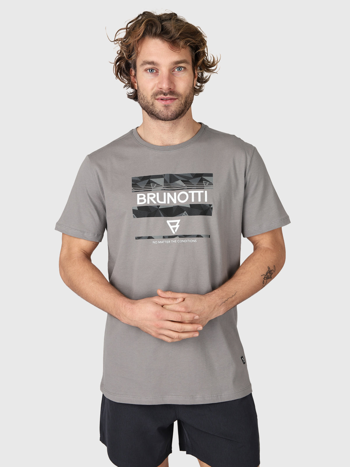 Funblock Men T-Shirt | Grey