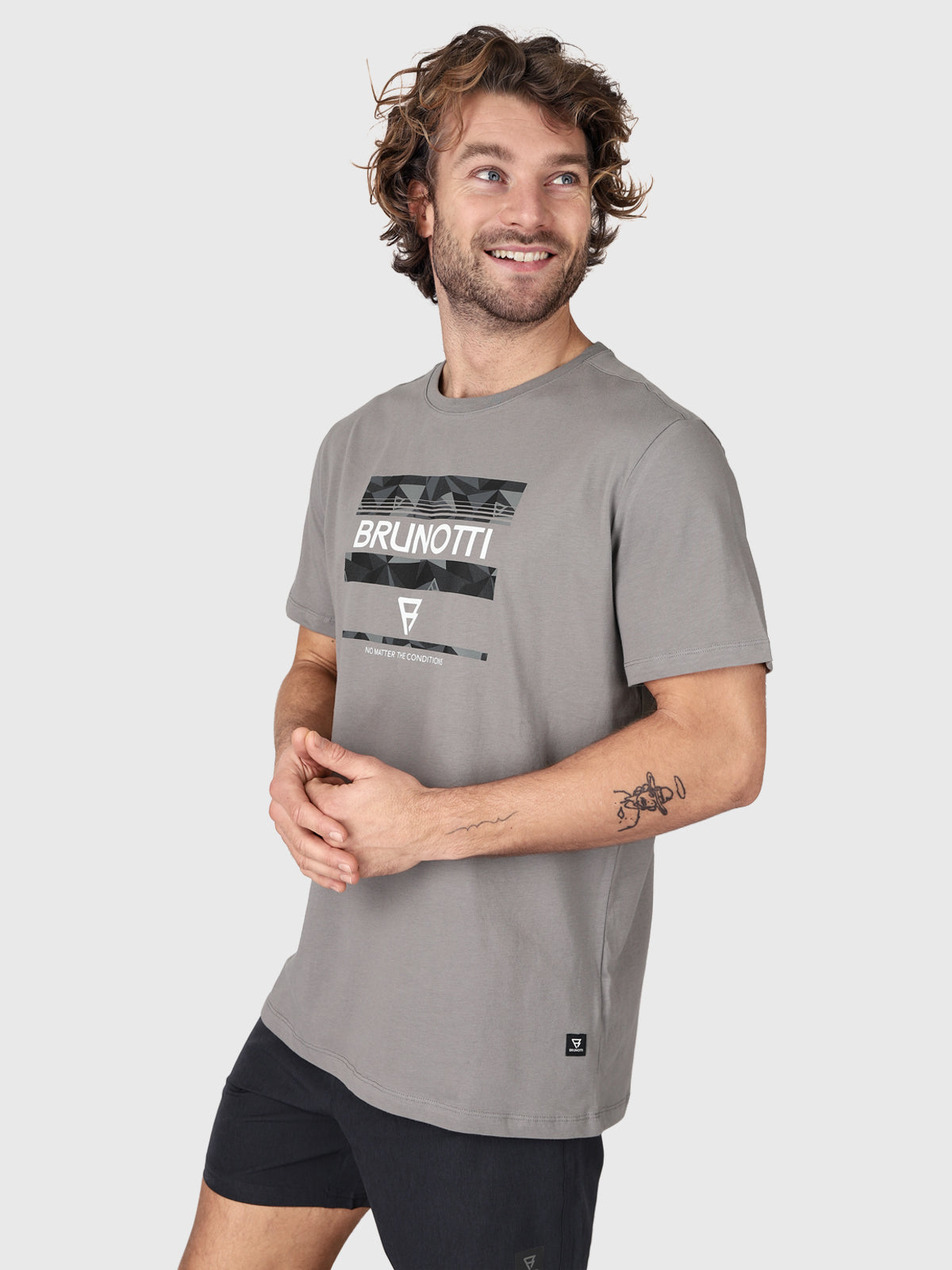 Funblock Men T-Shirt | Grey