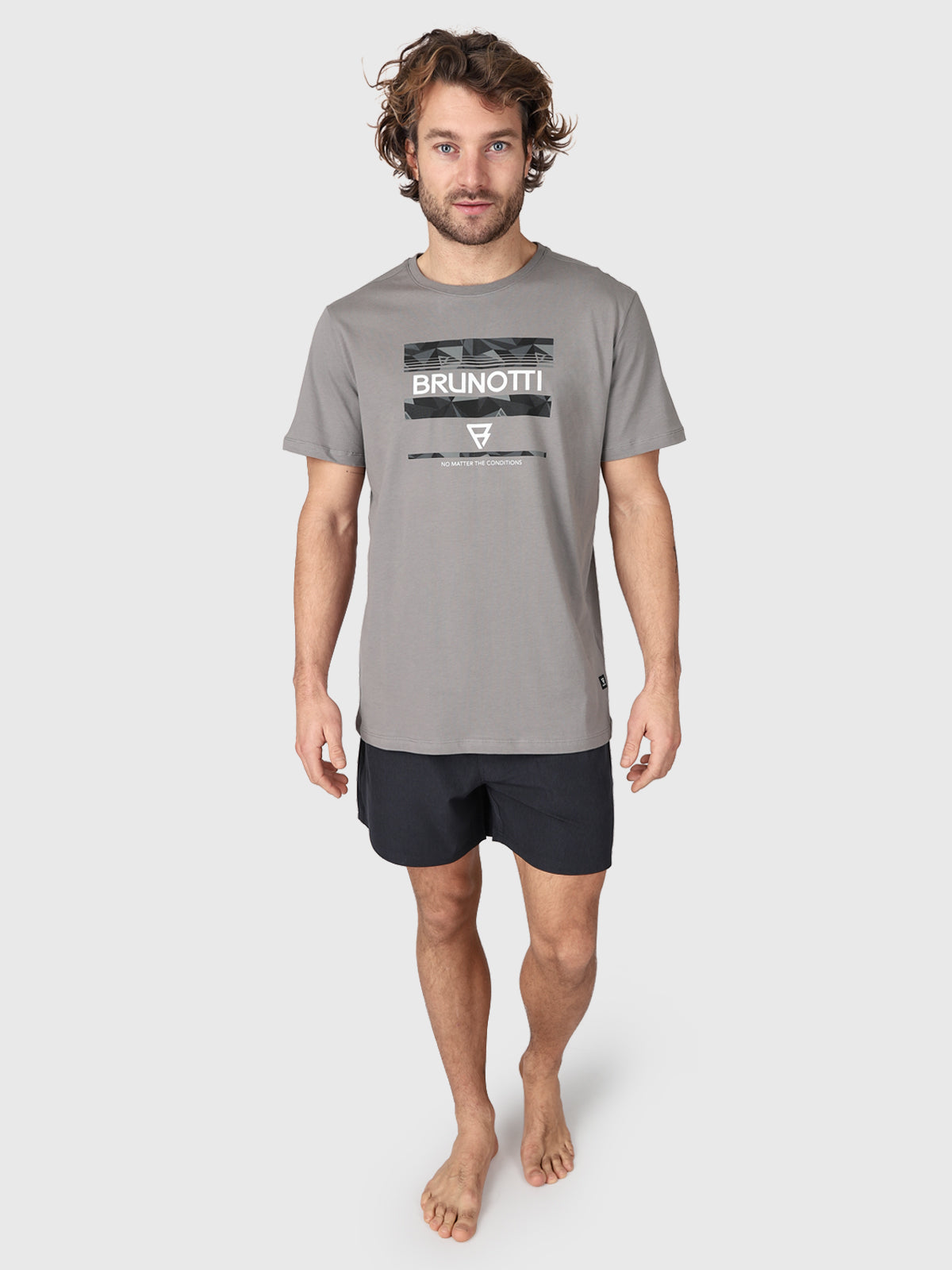 Funblock Men T-Shirt | Grey