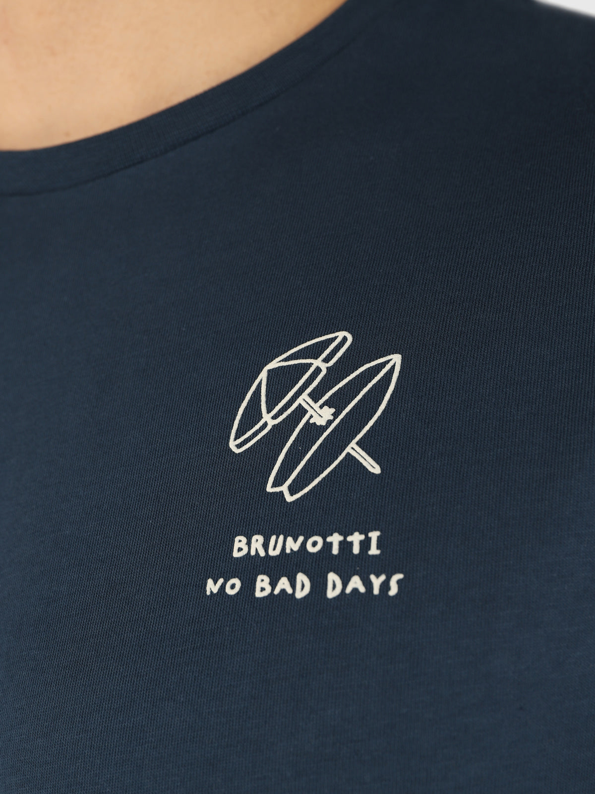 No-Bad-Days Heren T-shirt | Blauw