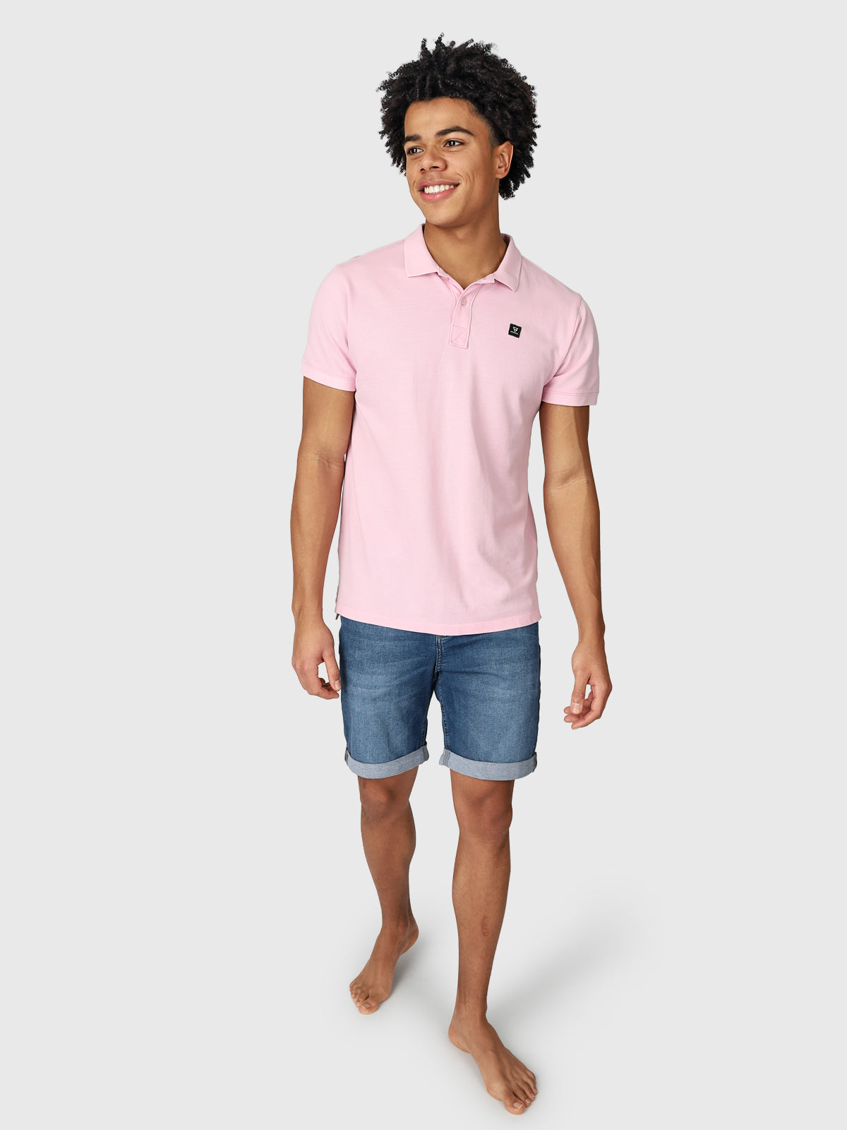 TavECO 男士 Polo 短袖 | 淡紫色