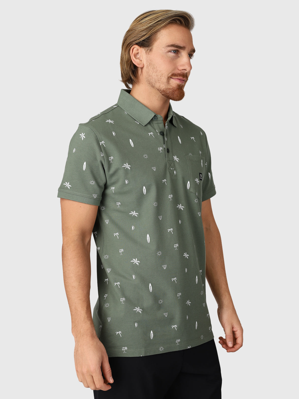 Addax-AO Men Polo Shortsleeve | Vintage Green