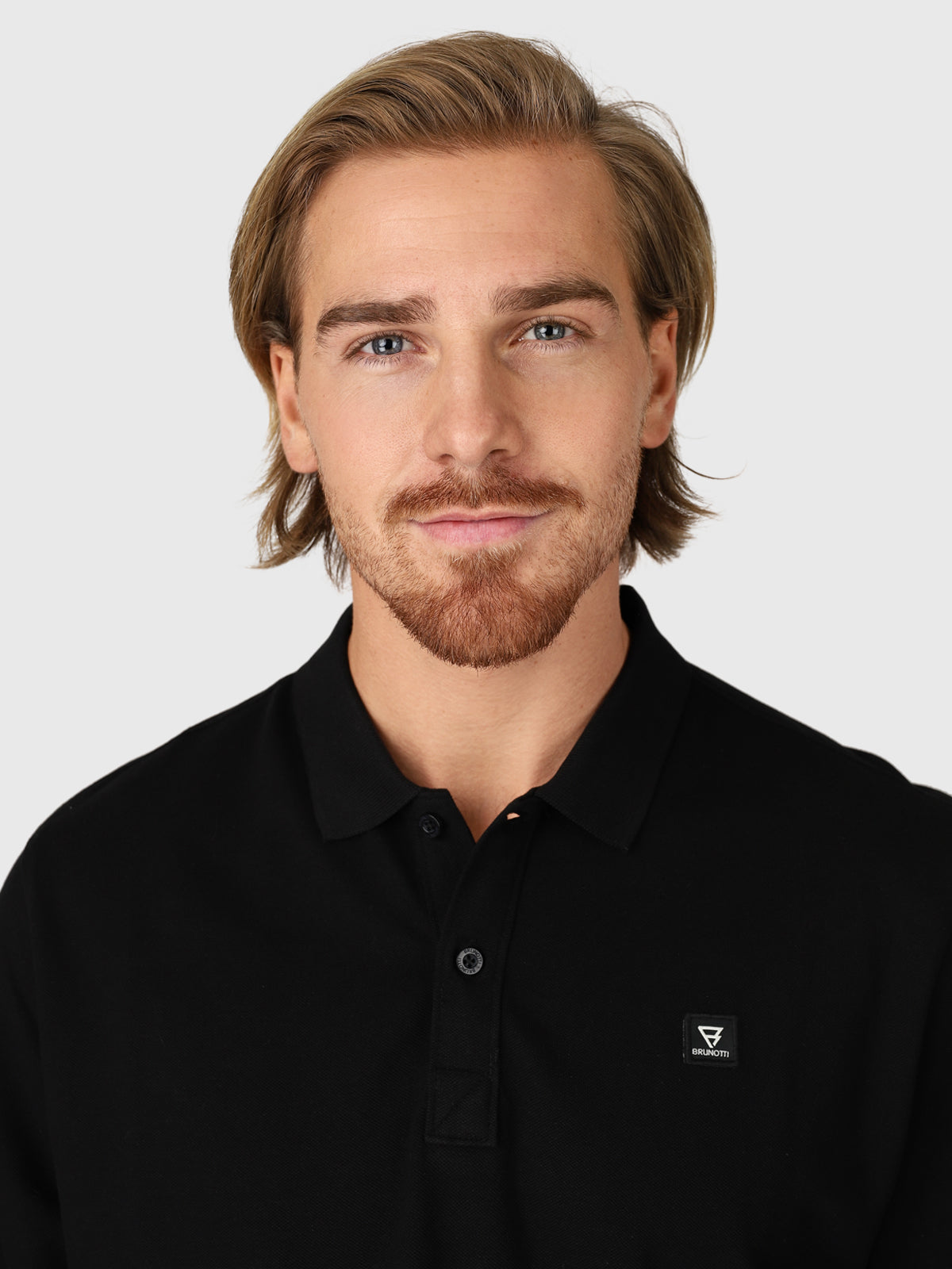 Manica Men Polo Longsleeve | Black
