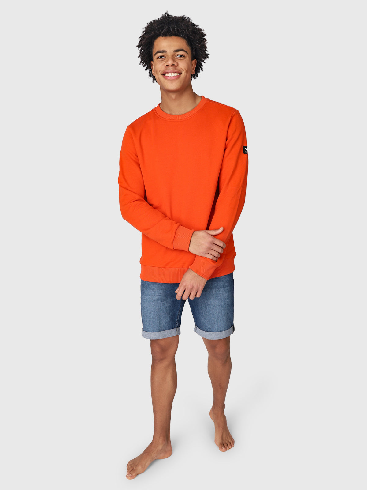 Notcher Men Sweater | Orange