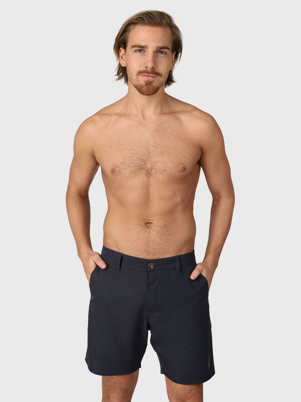 Harret Heren Hybrid Short | Zwart