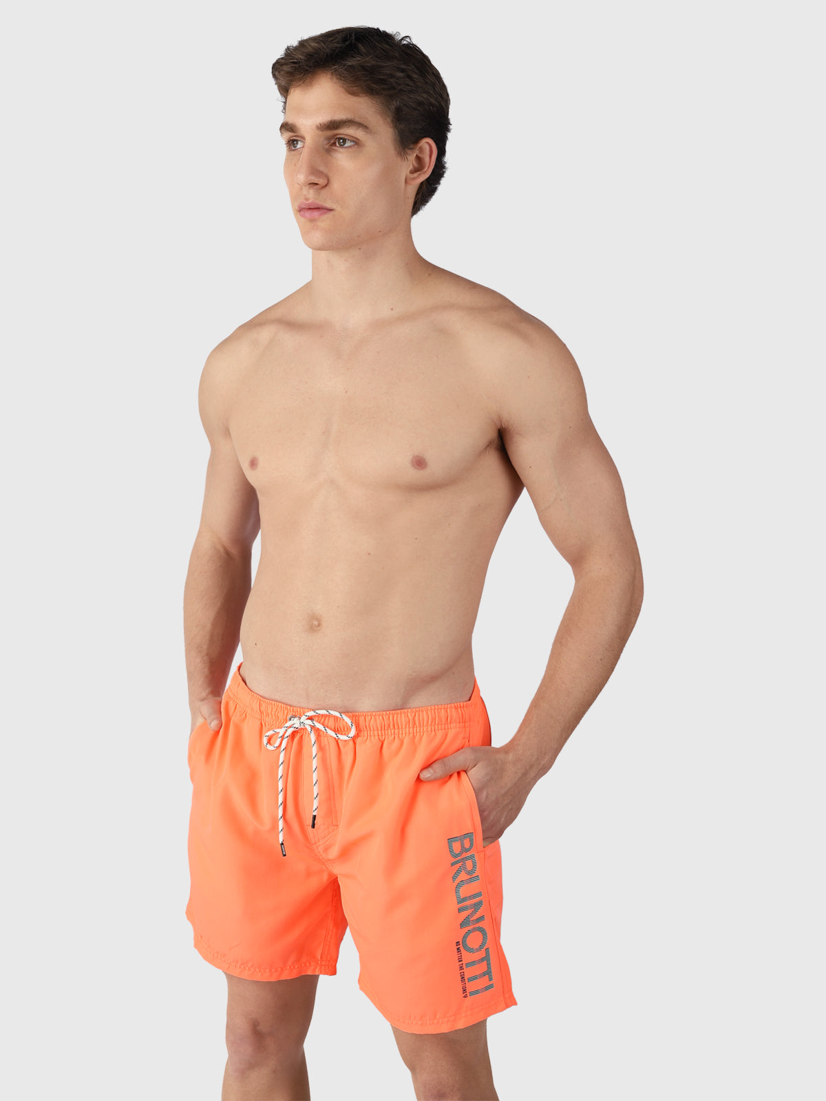 Hester Men Swim Shorts | Flamingo Orange