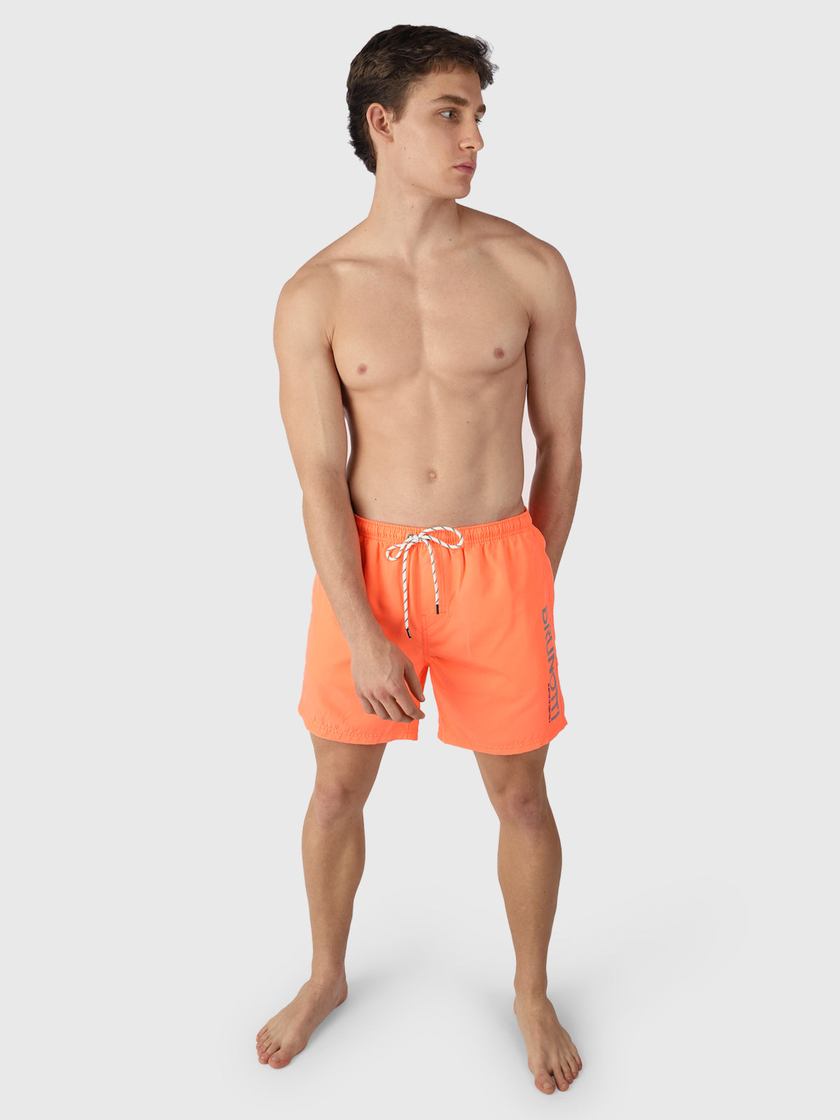 Hester Herren Badehose | Flamingo Orange