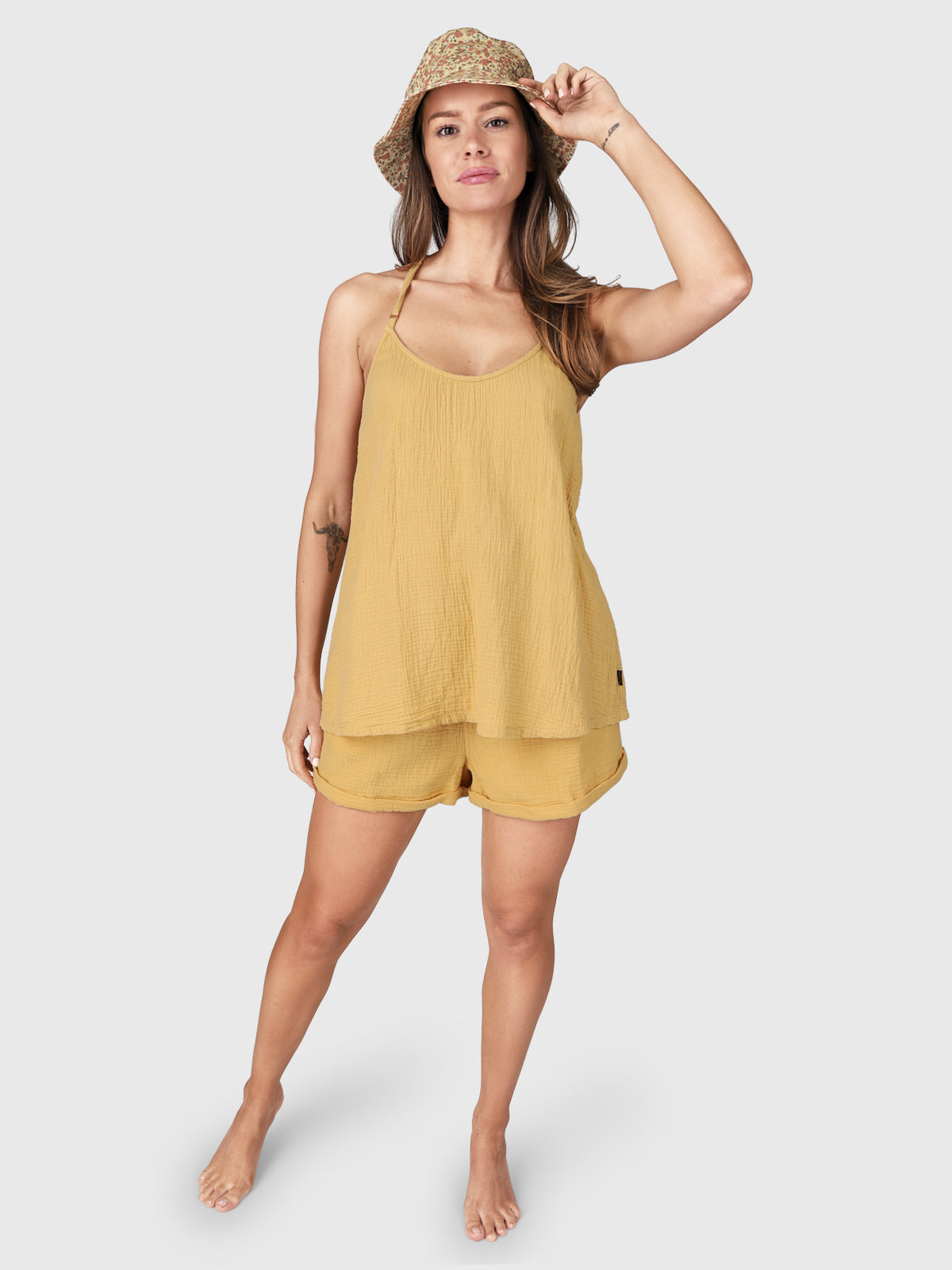 Cleo Dames Topje | Geel