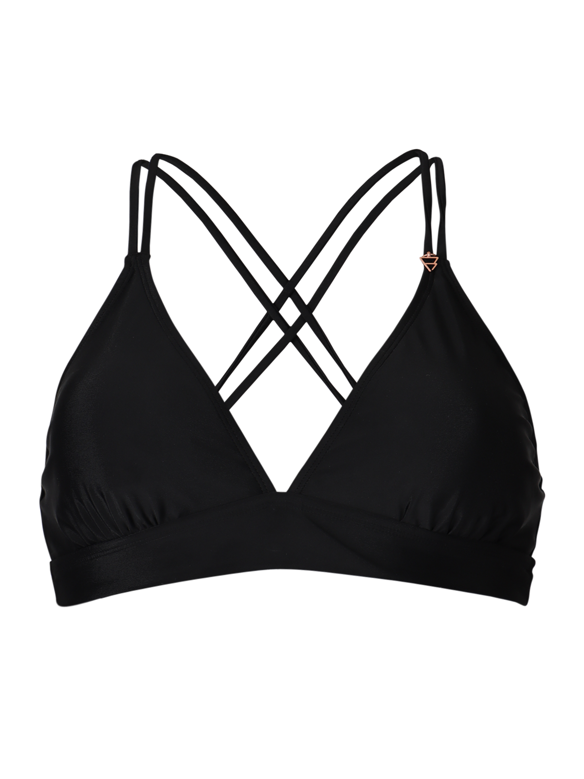 Delphinia Women Bralette Bikini Top | Black