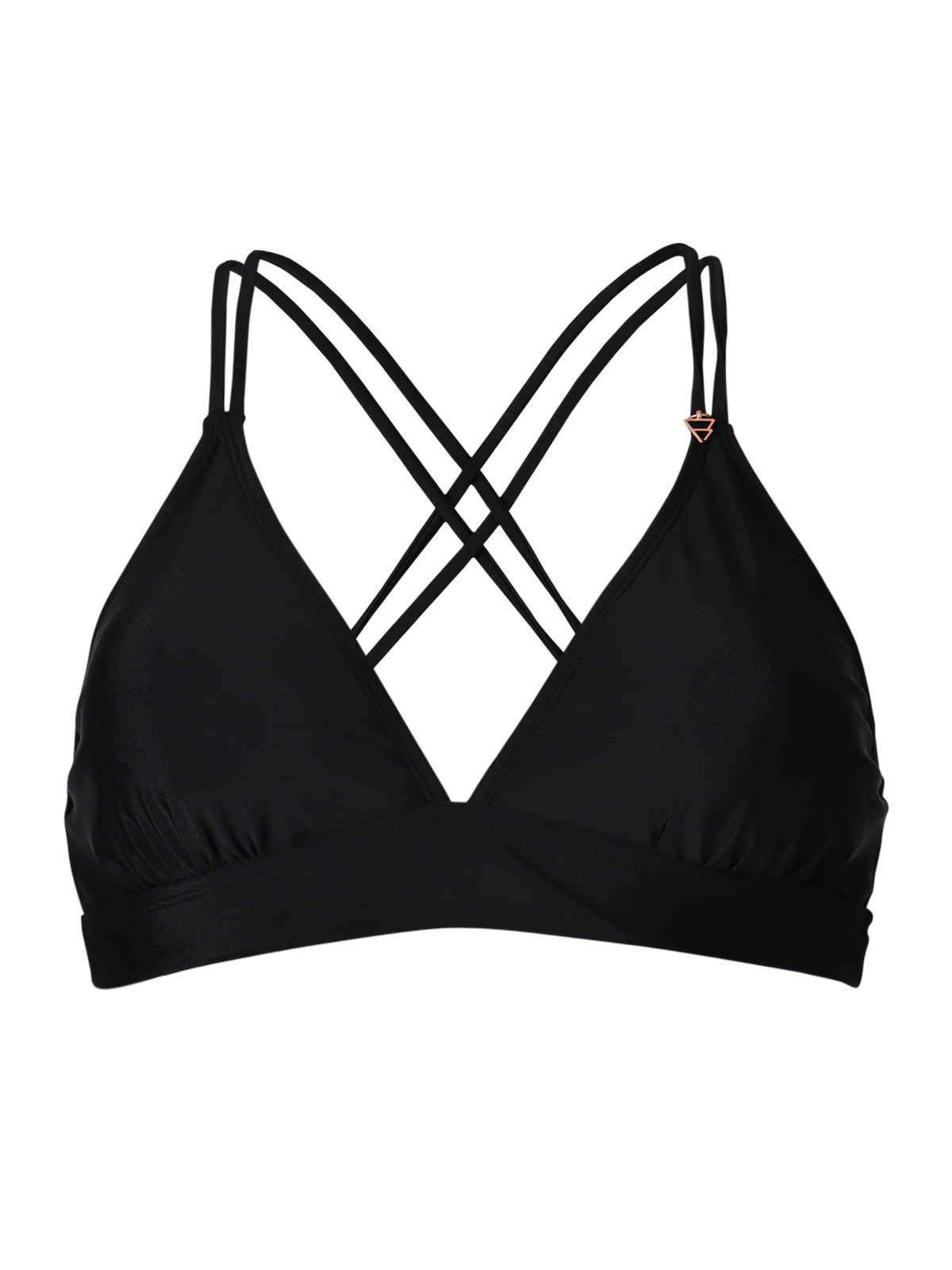 Delphinia Damen Bikini Bralette Top | Schwarz