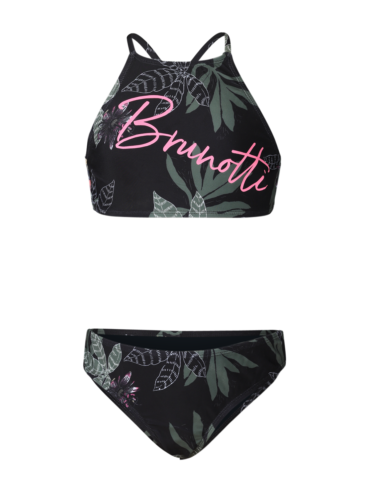 Camellia-GOB Mädchen Bikini | Schwarz