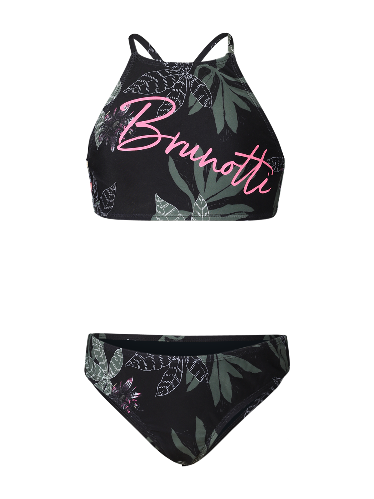 Camellia-GOB Girls Bikini | Black