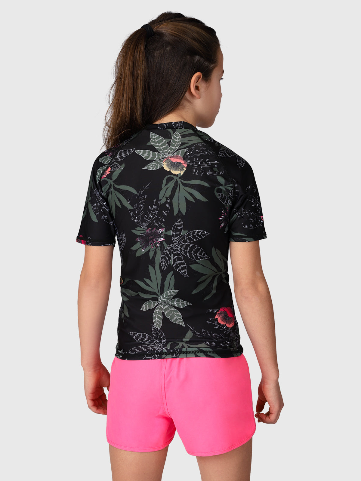 Linny-AO Meisjes Rashguard | Zwart