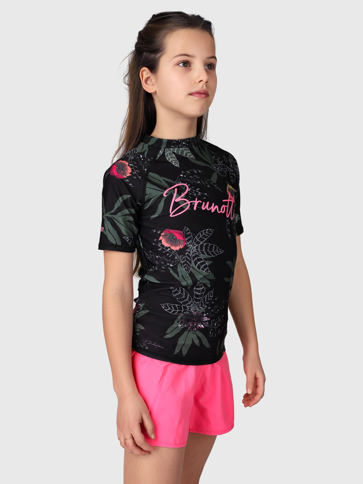 Linny-AO Girls Rashguard | Black