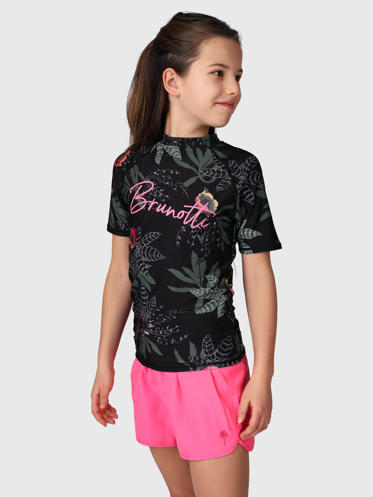 Linny-AO Girls Rashguard | Black