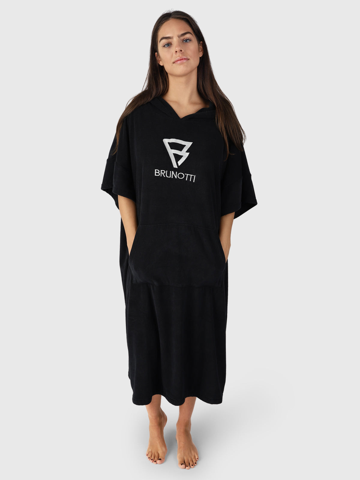 Poncho-Solid  Poncho | Schwarz