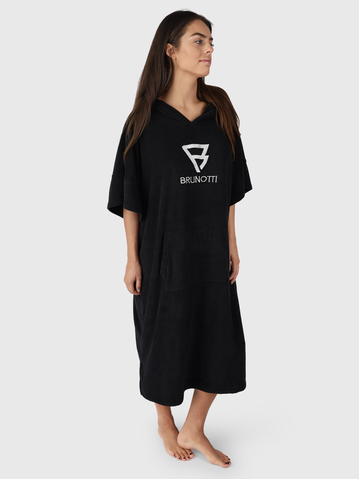 Poncho-Solid  Poncho | Schwarz