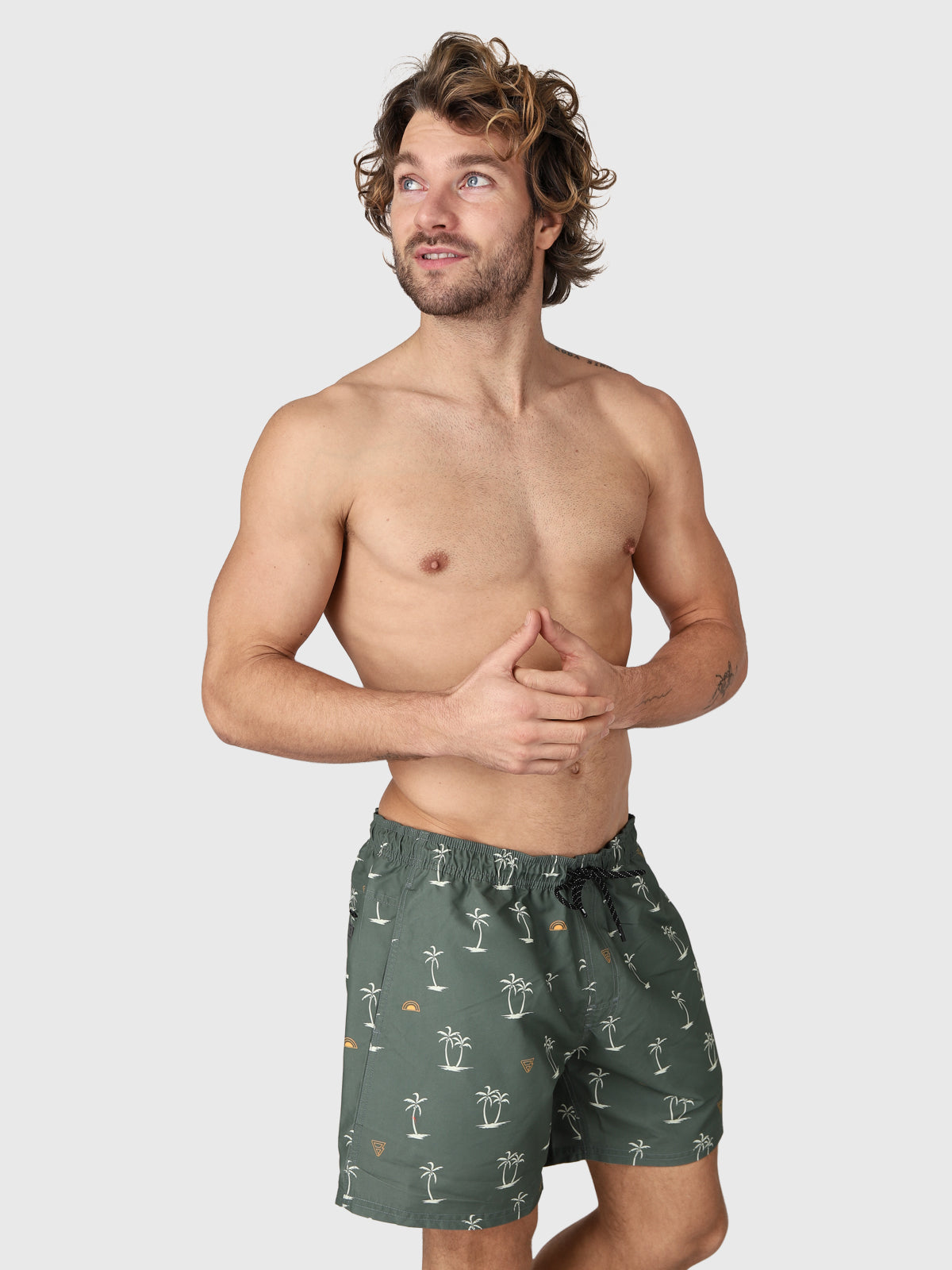CrunECO-Mini-N Mens Swim Shorts | Green