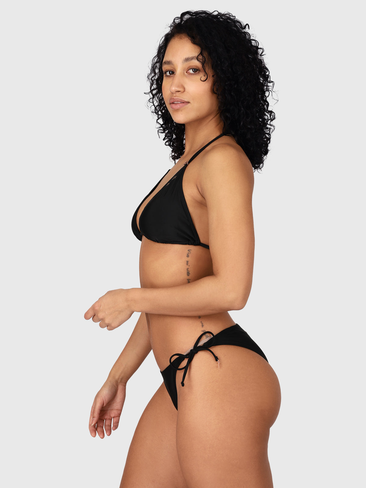 Novalee-N Dames Bikini Triangel Top | Zwart