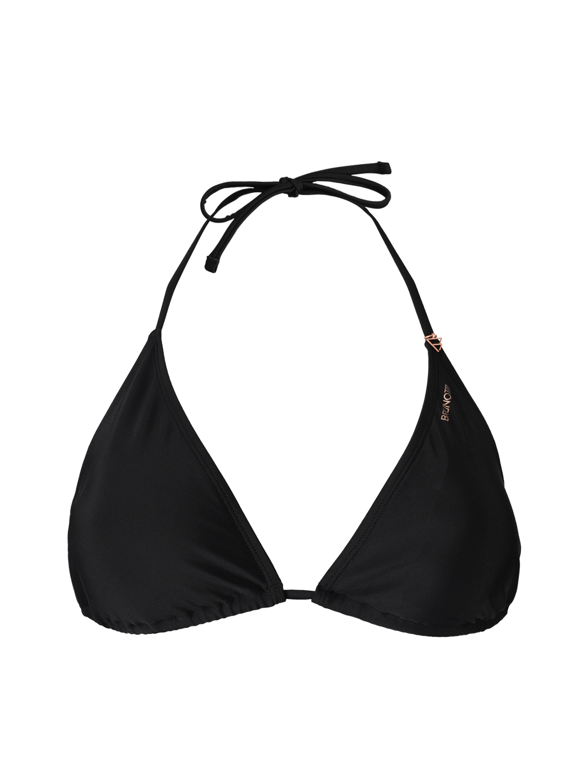 Novalee-N Damen Bikini Triangel Top | Schwarz