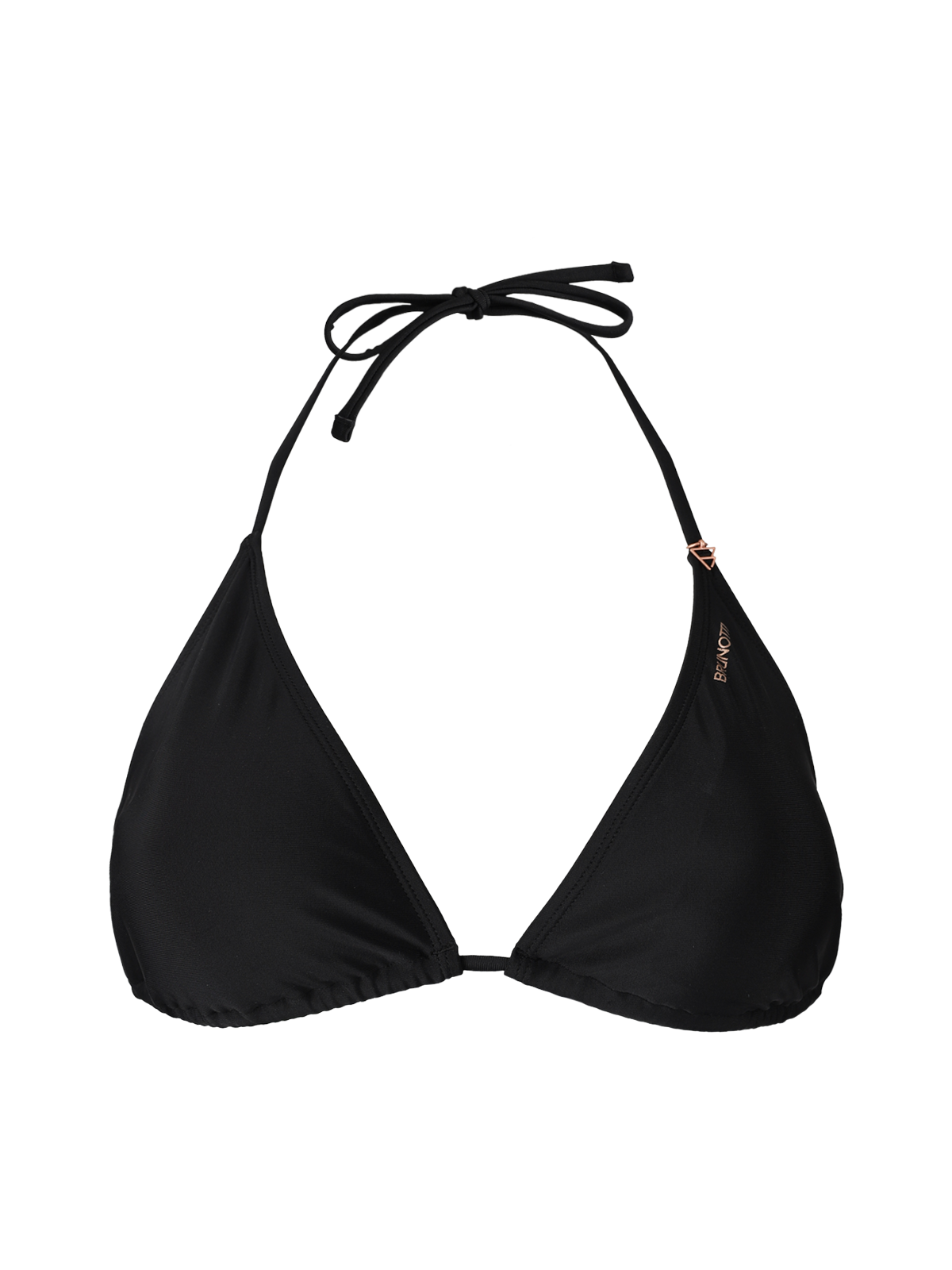 Novalee-N Dames Bikini Triangel Top | Zwart