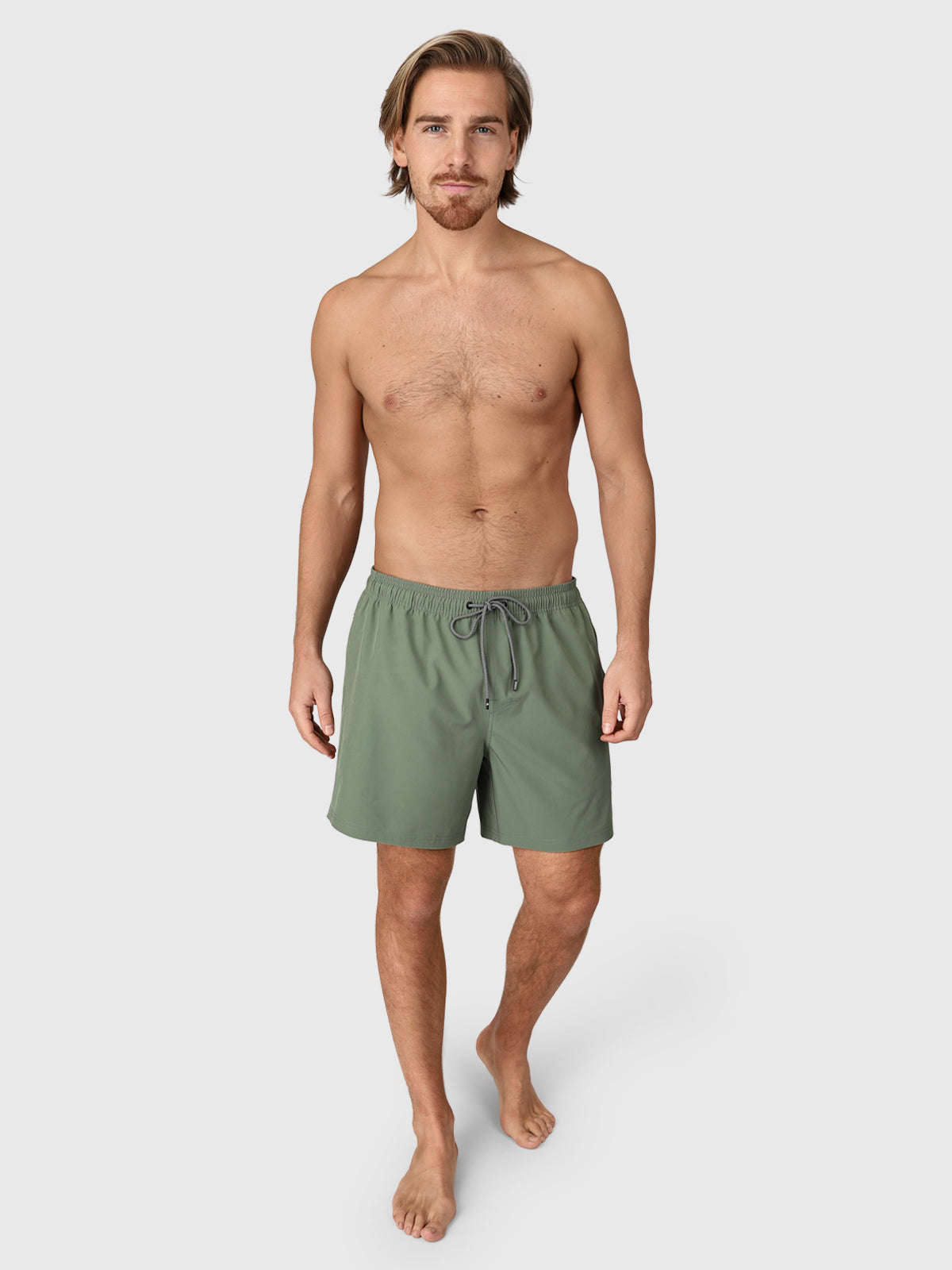 Calaro-R Men Swim Shorts | Vintage Green