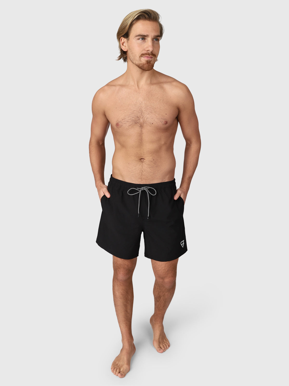 Calaro-R Men Swim Shorts | Black