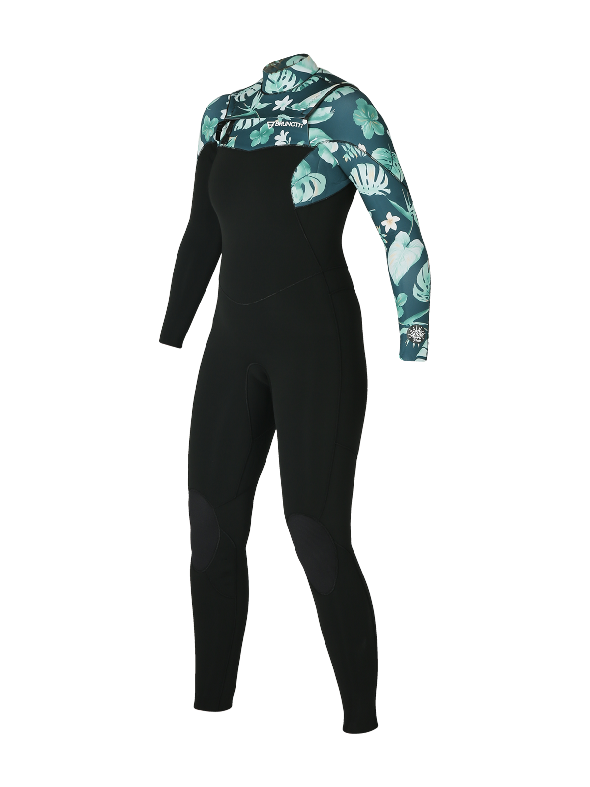 Glow Fullsuit 3/2mm Wetsuit | Zwart + Groen