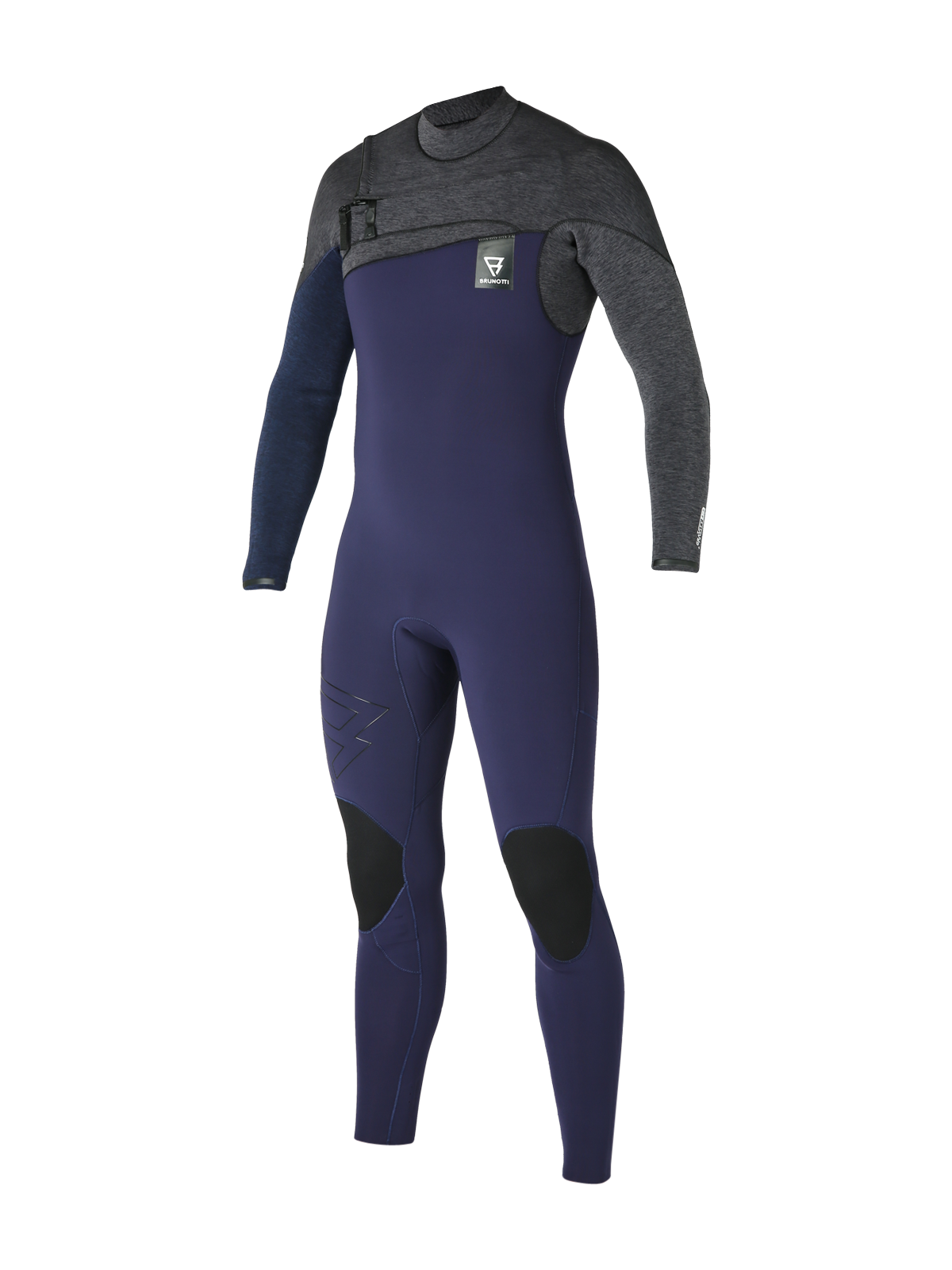 Gravity Fullsuit 4/3 mm Heren Wetsuit | Blauw + Grijs